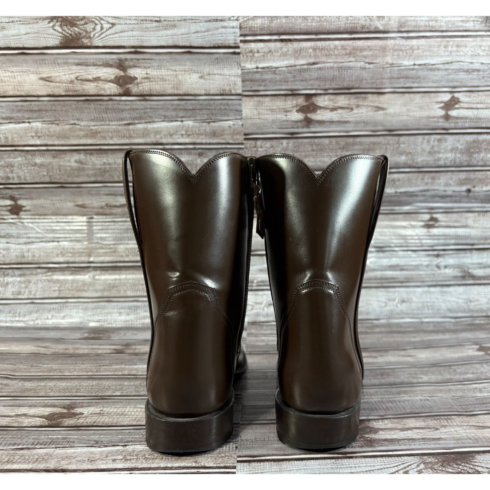 Lucchese Lucchese 1833 Calfskin Scout Dress Boot size 8.5 color brown Size US 8.5 / EU 41-42 - 3 Thumbnail