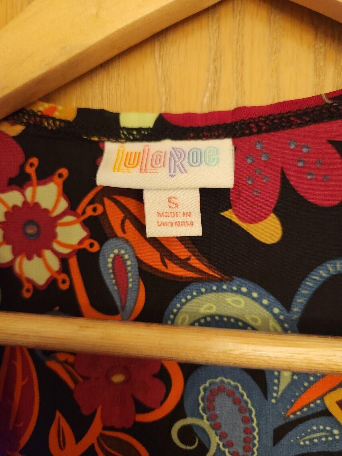 Designer Floral Multicolored Lularoe Joy Size Small Size S / US 4 / IT 40 - 2 Thumbnail