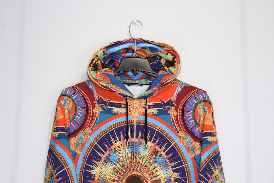 Balmain o1rshd1 Baroque Style Hoodie in Multicolor Size US L / EU 52-54 / 3 - 3 Thumbnail