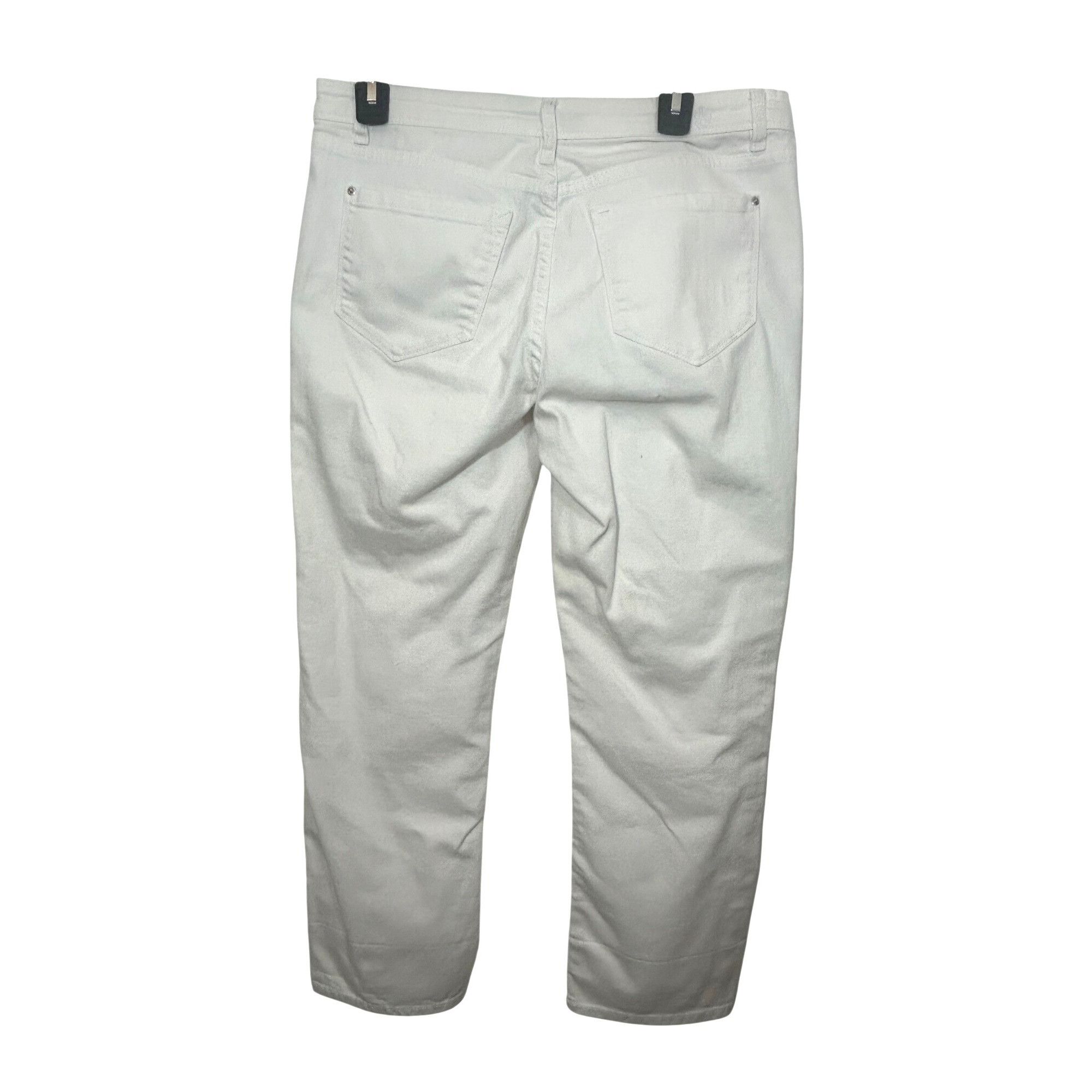 Other Kensie Jeans White 30 Tomboy Straight Ankle 5-pocket Denim Z Size 30" / US 8 / IT 44 - 2 Thumbnail