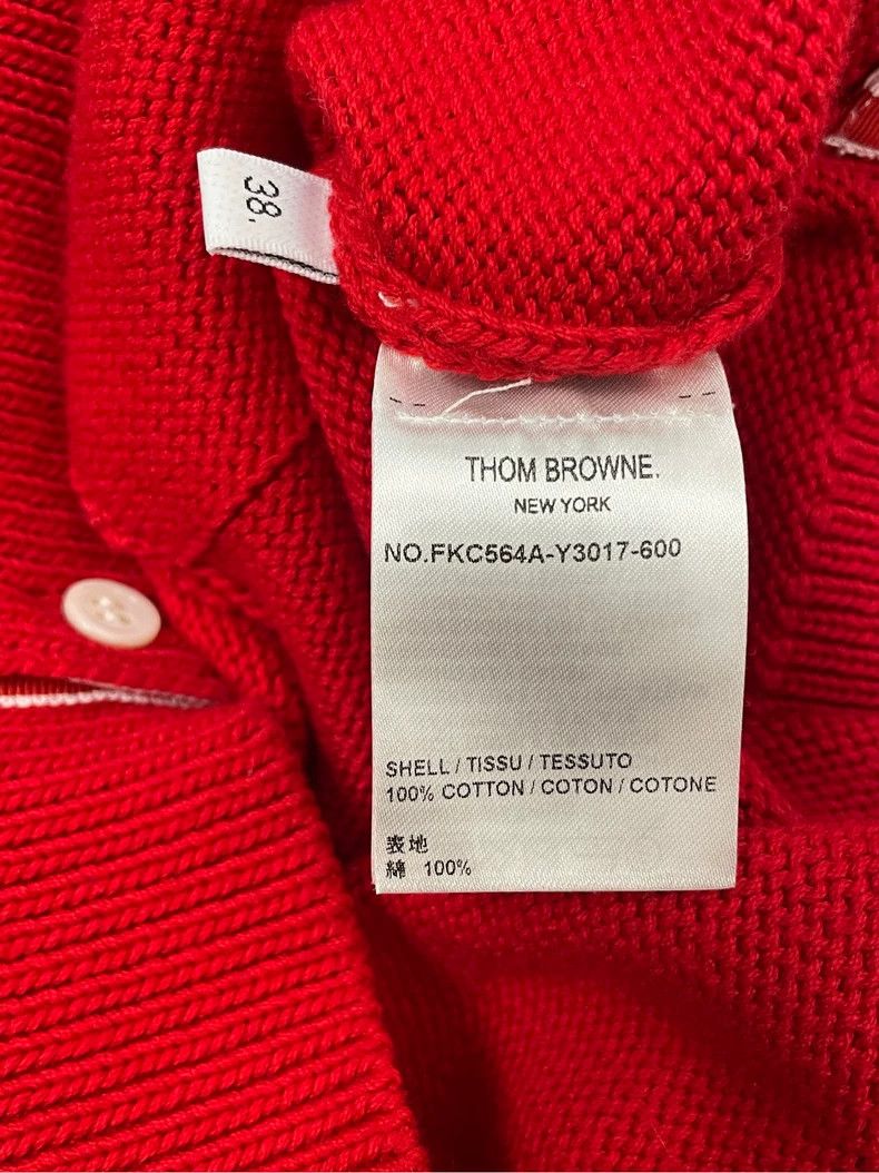 Thom Browne Thom browne Vintage red back puppy four-striped knitted car Size XS / US 0-2 / IT 36-38 - 6 Thumbnail