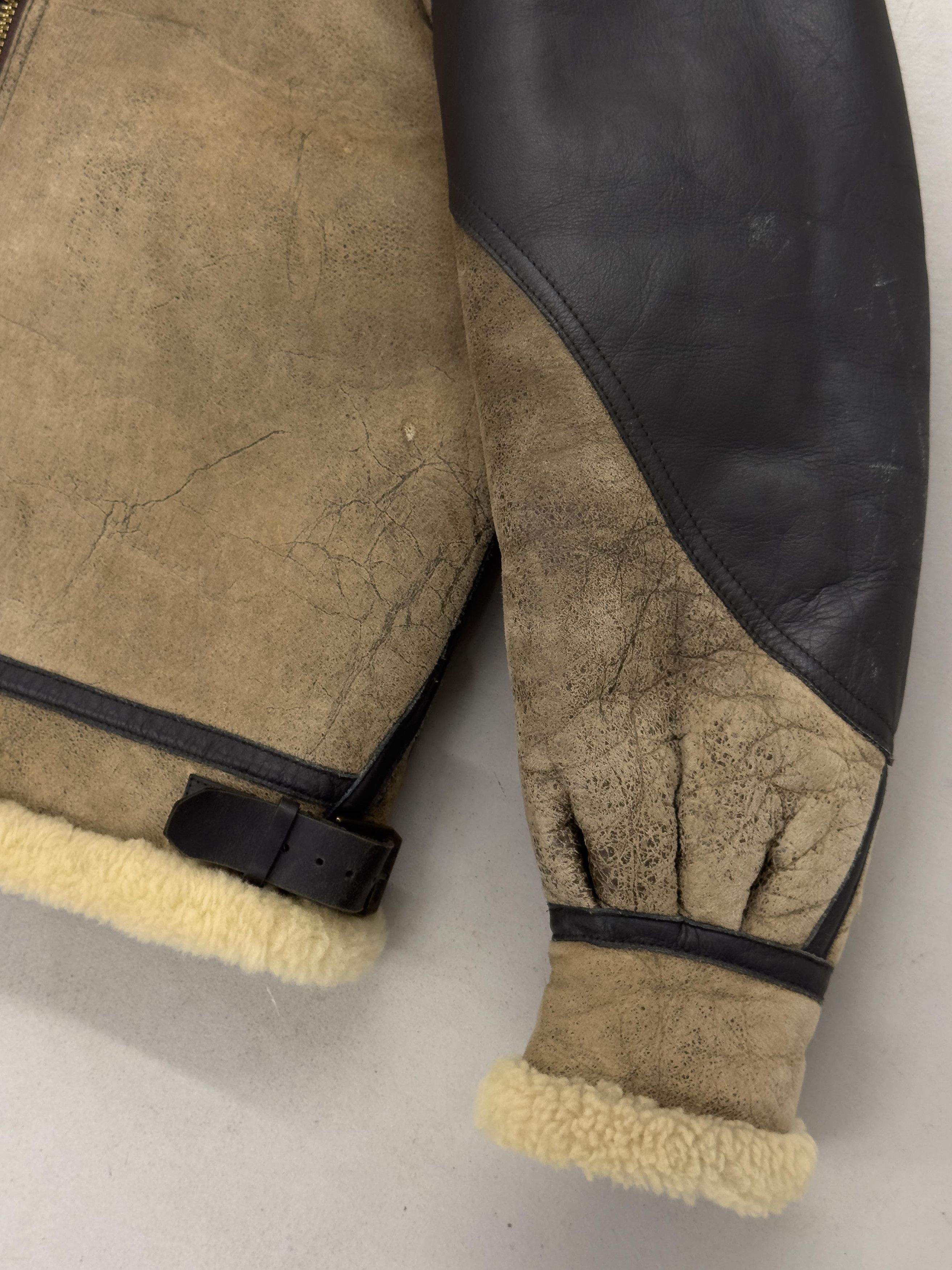 Japanese Brand Wind Armor WWII Type B-3 Mouton Shearling Jacket Size US M / EU 48-50 / 2 - 6 Thumbnail