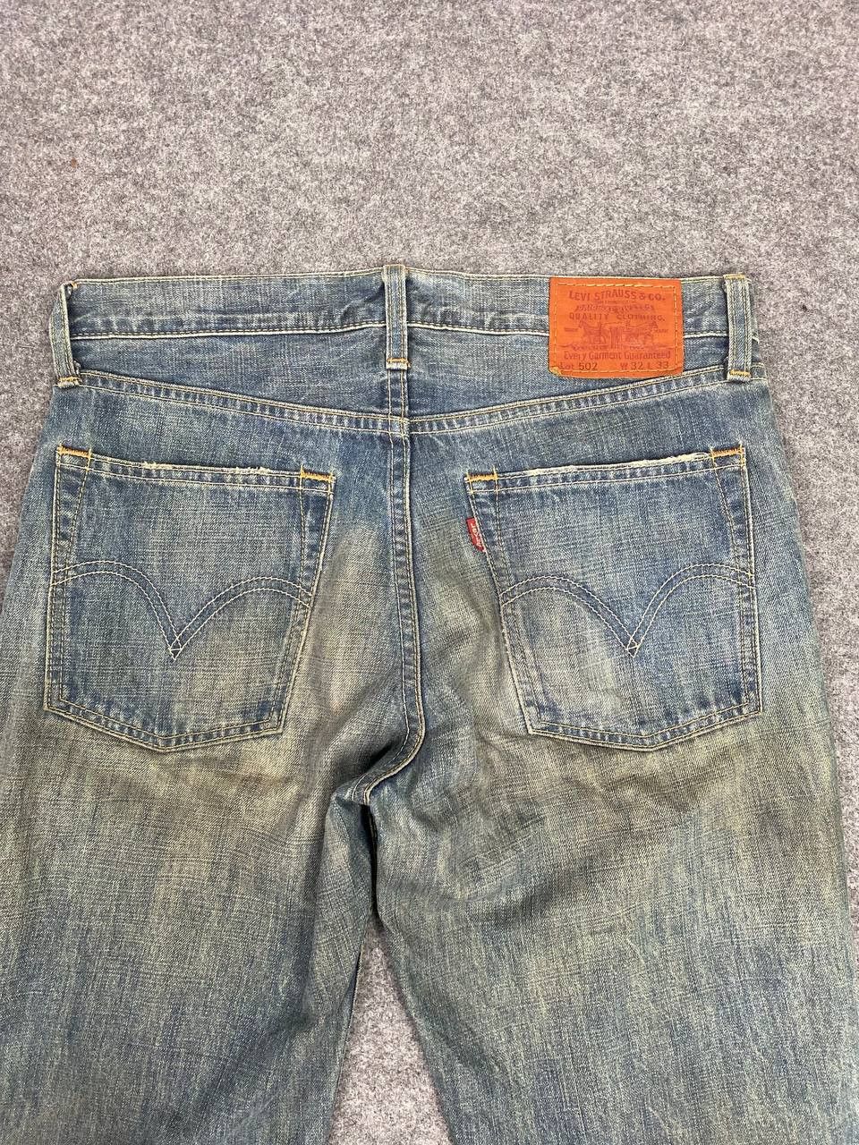 Levi's vintage levis 502 distressed denim nice design Size US 34 / EU 50 - 3 Thumbnail