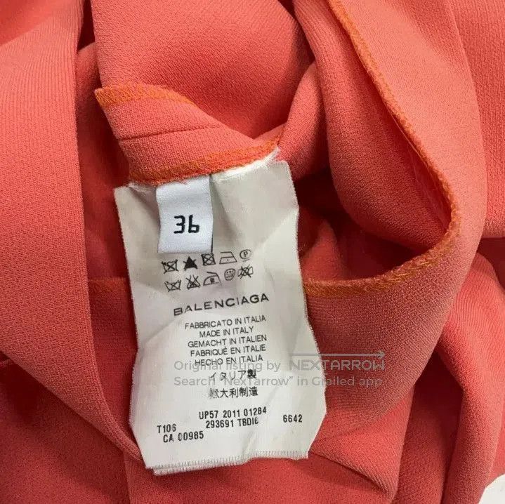 Balenciaga Balenciaga Minimalist Coral Short Sleeve Top. Size US S / EU 44-46 / 1 - 5 Thumbnail