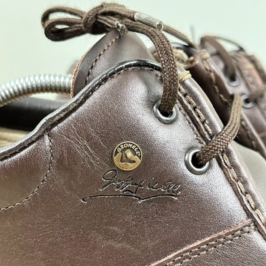 Vintage GRONELL Mens Shoes Low Top Leather Brown Made in Italy UK 11 EU 46 US 12 Casual Boat Size US L / EU 52-54 / 3 - 2 Thumbnail