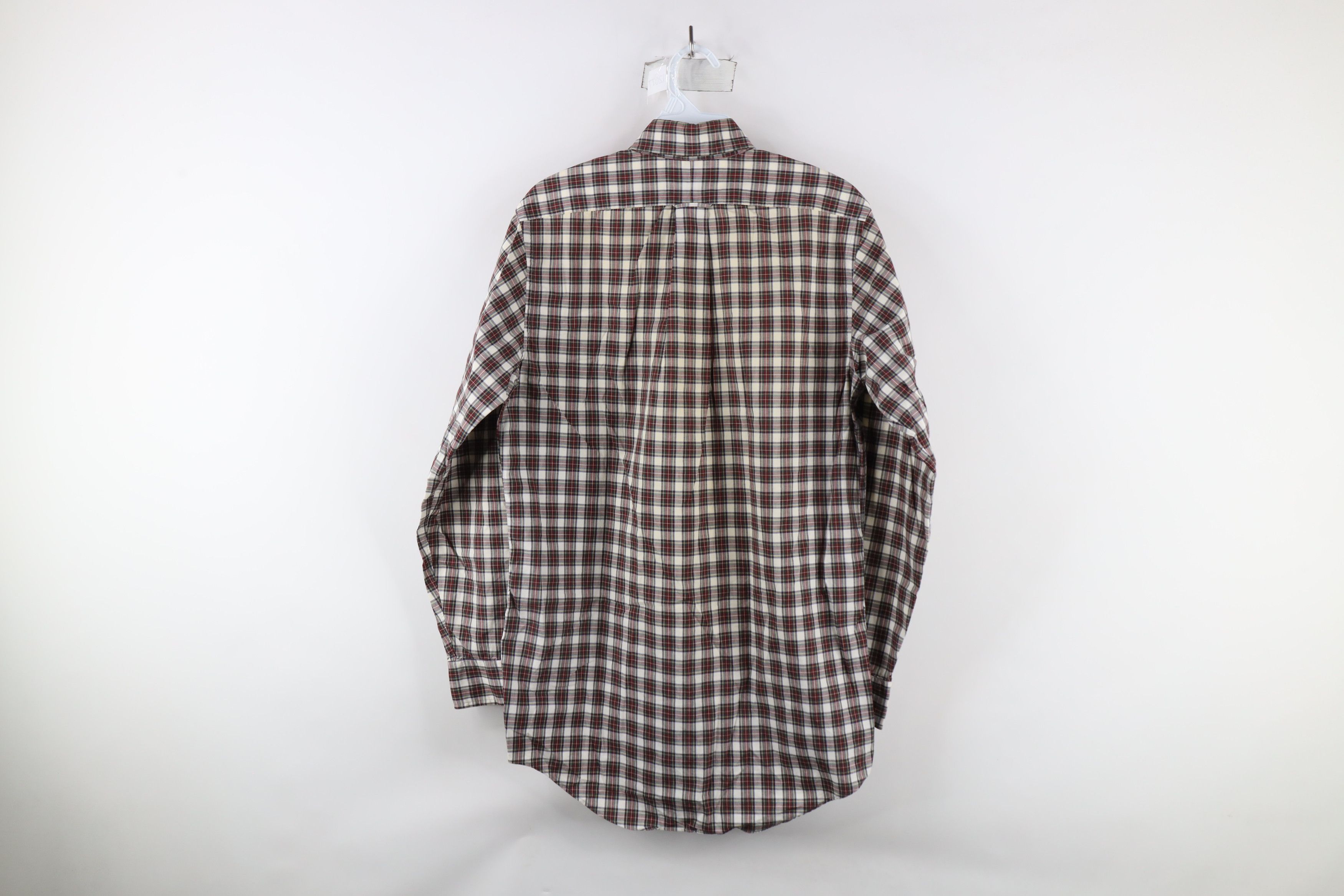 Lands' End × Vintage Vintage 90s Lands End Collared Button Down Shirt Plaid Size US M / EU 48-50 / 2 - 11 Thumbnail