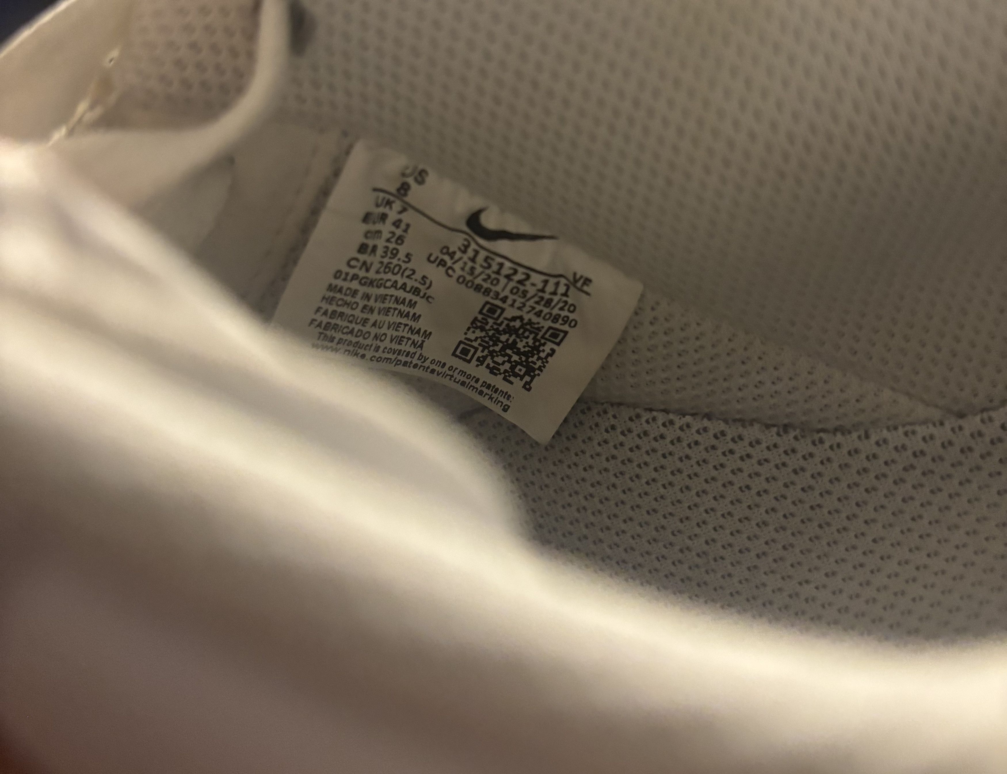 Nike Nike Air Force 1 All White Size US 8 / EU 41 - 5 Thumbnail
