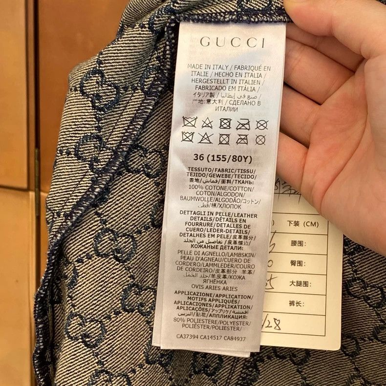 Gucci Gucci Dark blue old flower full print l denim jacket 2504-N Size XS / US 0-2 / IT 36-38 - 5 Thumbnail