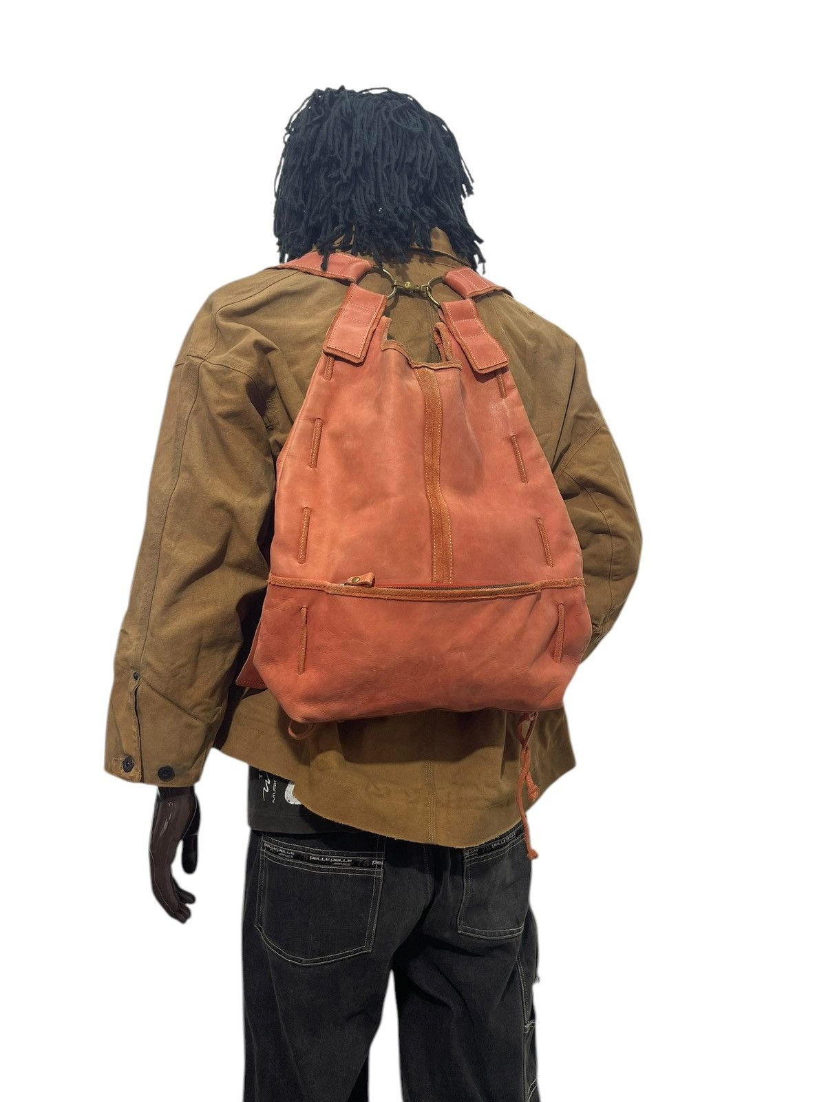 Genuine Leather Full Leather Petit Ami Backpack Bag 1🟩3 Size ONE SIZE - 2 Thumbnail