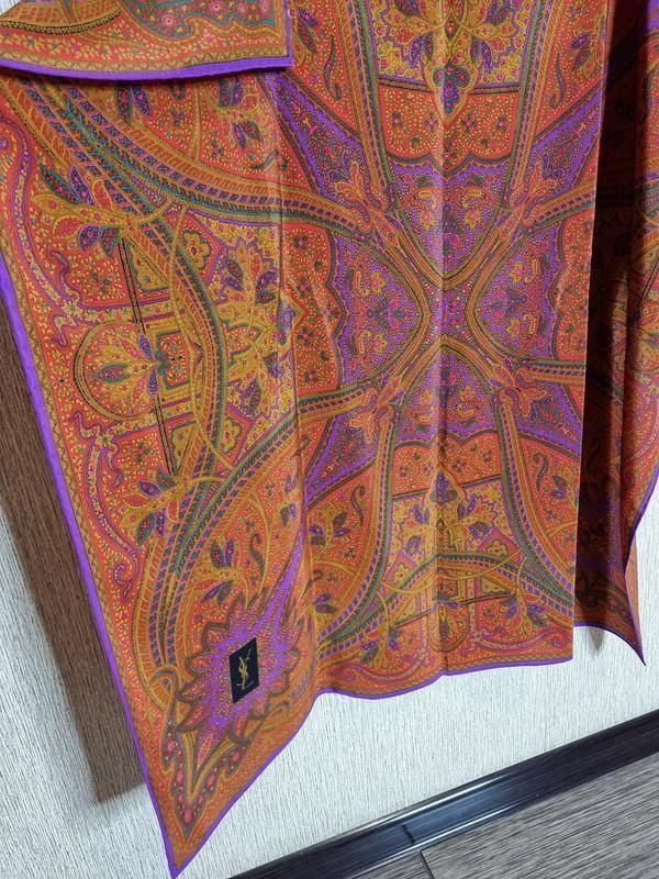 Yves Saint Laurent Yves Saint Laurent Silk Vintage Scarf Size ONE SIZE - 2 Thumbnail