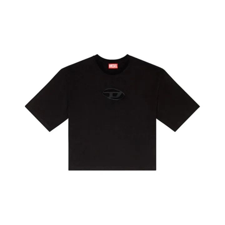 Diesel Diesel Oval-D Logo Black Loose Fit T-Shirt 0079 Size XS / US 0-2 / IT 36-38 - 1 Thumbnail