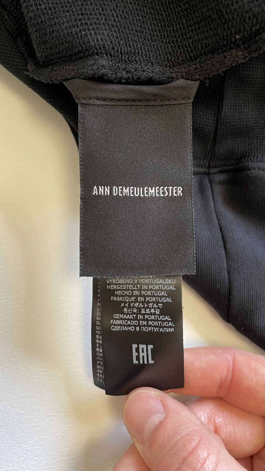 Ann Demeulemeester ‘Feather Print’ Oversized Black Hoodie Size US S / EU 44-46 / 1 - 10 Thumbnail