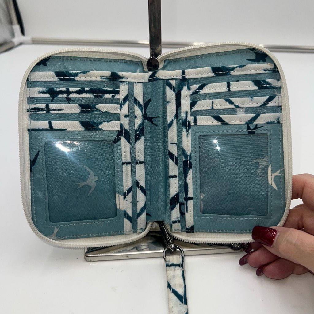 Other Lug Blue and White Tie Dye Rodeo Zip Around Wallet/Wristlet Size ONE SIZE - 5 Thumbnail