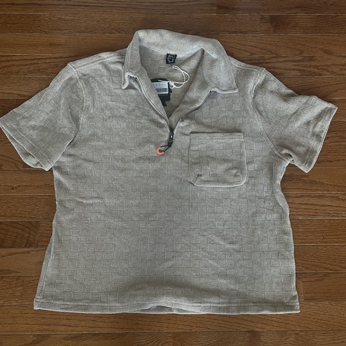 Brain Dead Brain Dead Checkered Half Zip Polo Shirt Size US XS / EU 42 / 0 - 1 Thumbnail