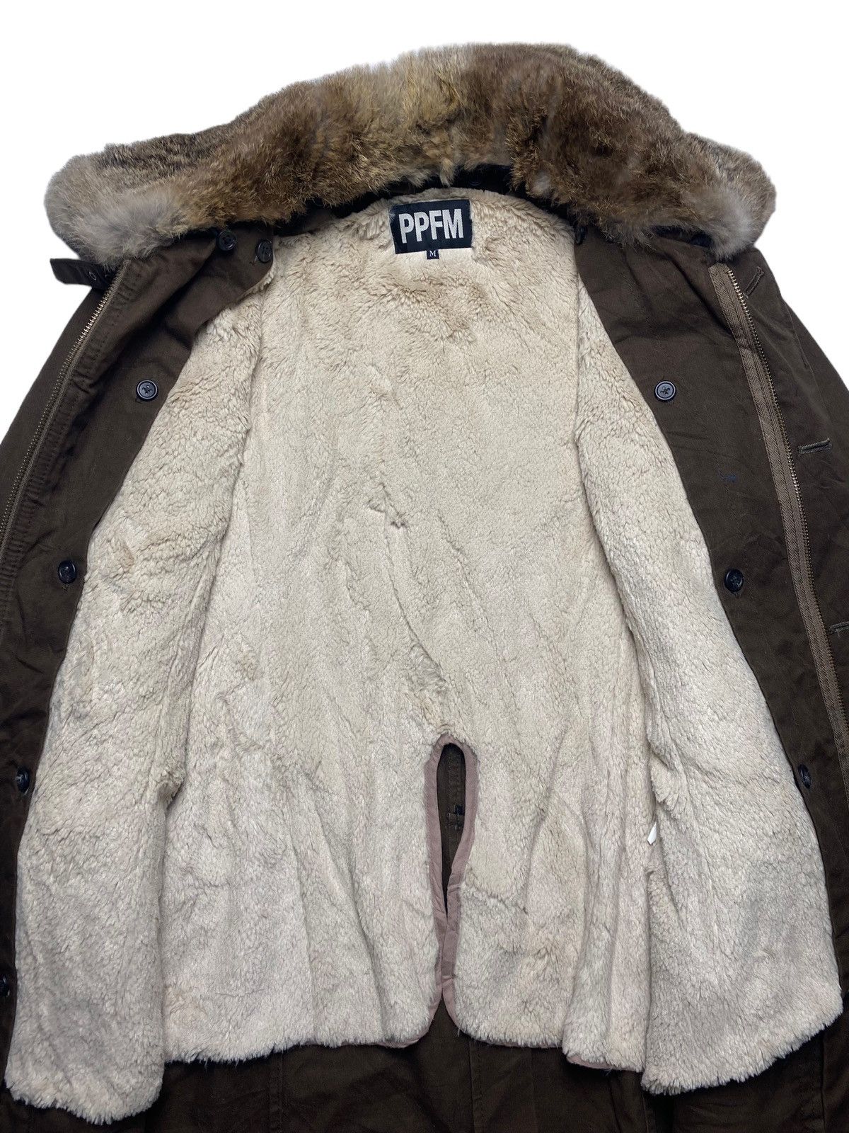 If Six Was Nine 2005 PPFM - Trim Fur Canvas Coat Jacket Size US L / EU 52-54 / 3 - 7 Thumbnail