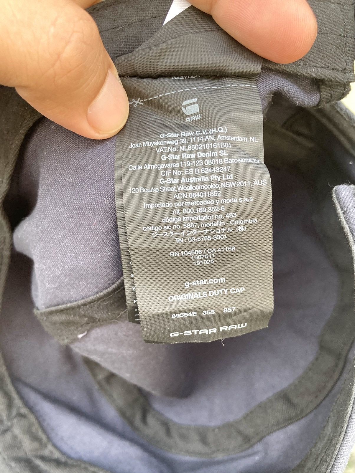 Japanese Brand G Star Raw Duty Cap Size ONE SIZE - 8 Thumbnail