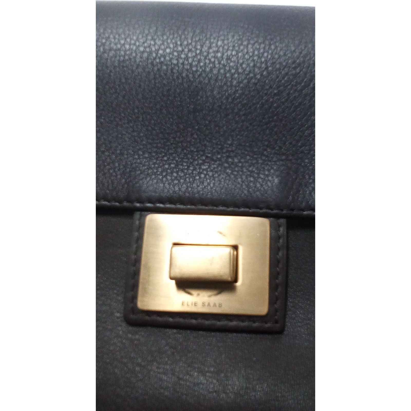 Other Ellie Saab Crossbody Claudine Dark Brown Perfect Condition Size ONE SIZE - 3 Thumbnail
