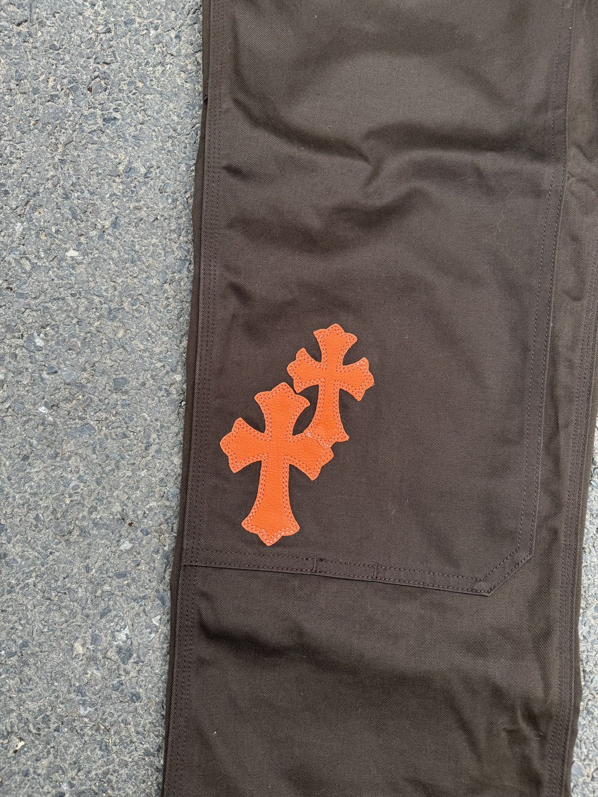 Chrome Hearts Chrome Hearts Double Knee Orange Cross Carpenter Pants Size US 34 / EU 50 - 6 Thumbnail