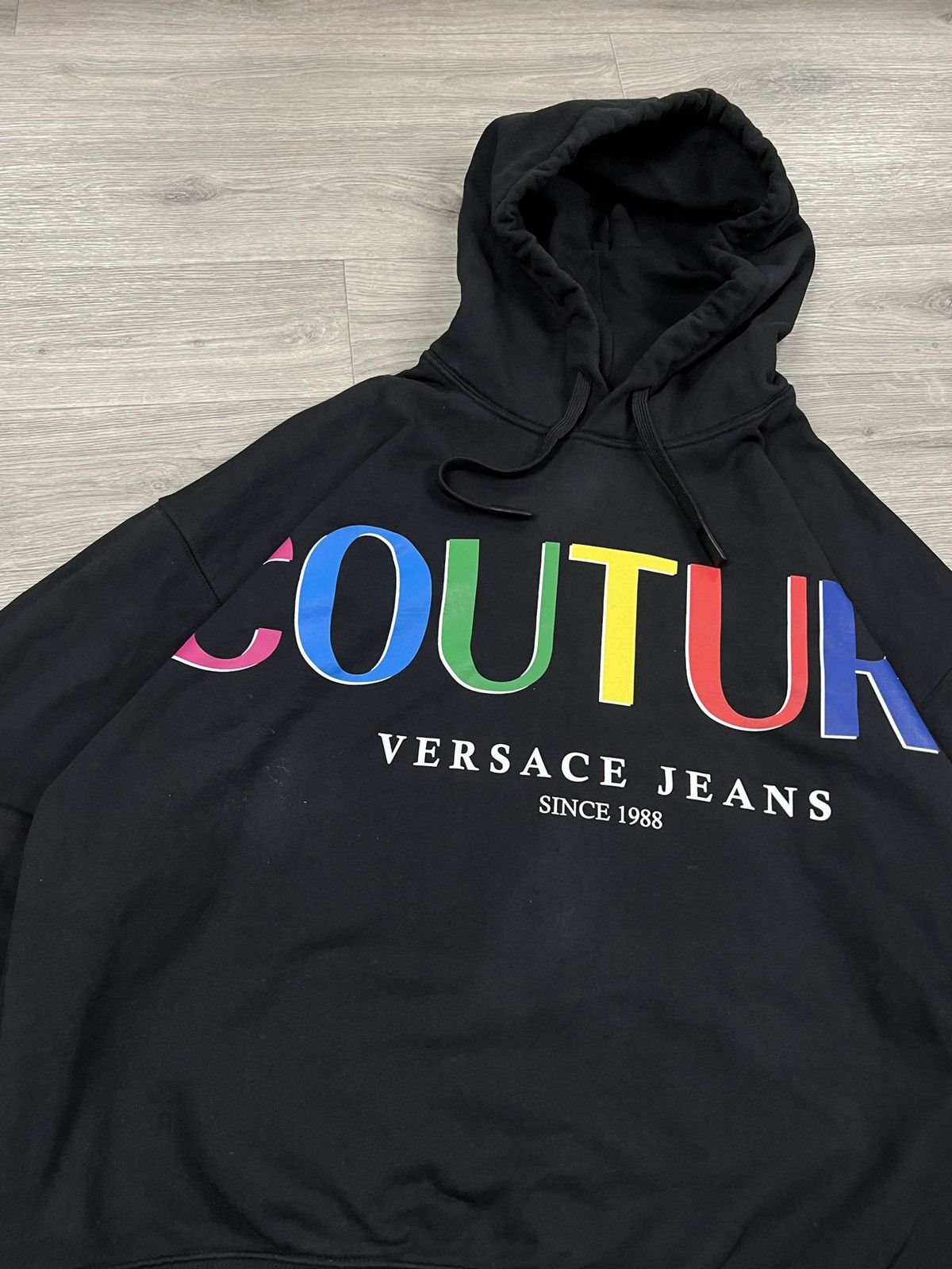 Versace Jeans Couture Authentic Versace Jeans Couture Logo Hoodie Mens Size M (L) Size US M / EU 48-50 / 2 - 3 Thumbnail