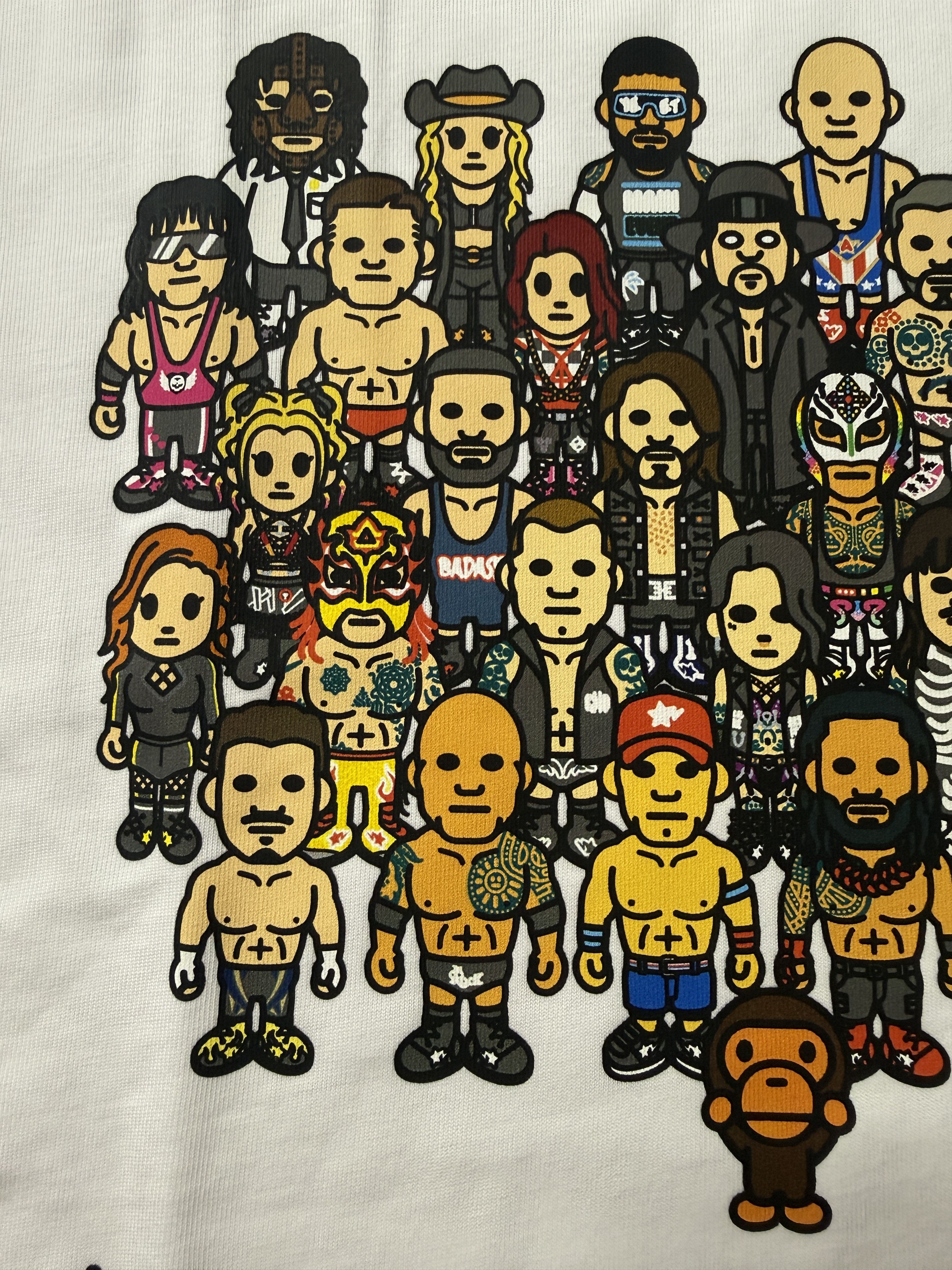 Bape BAPE X WWE WRESTLERS BABY MILO RELAXED FIT TEE Size US M / EU 48-50 / 2 - 6 Thumbnail