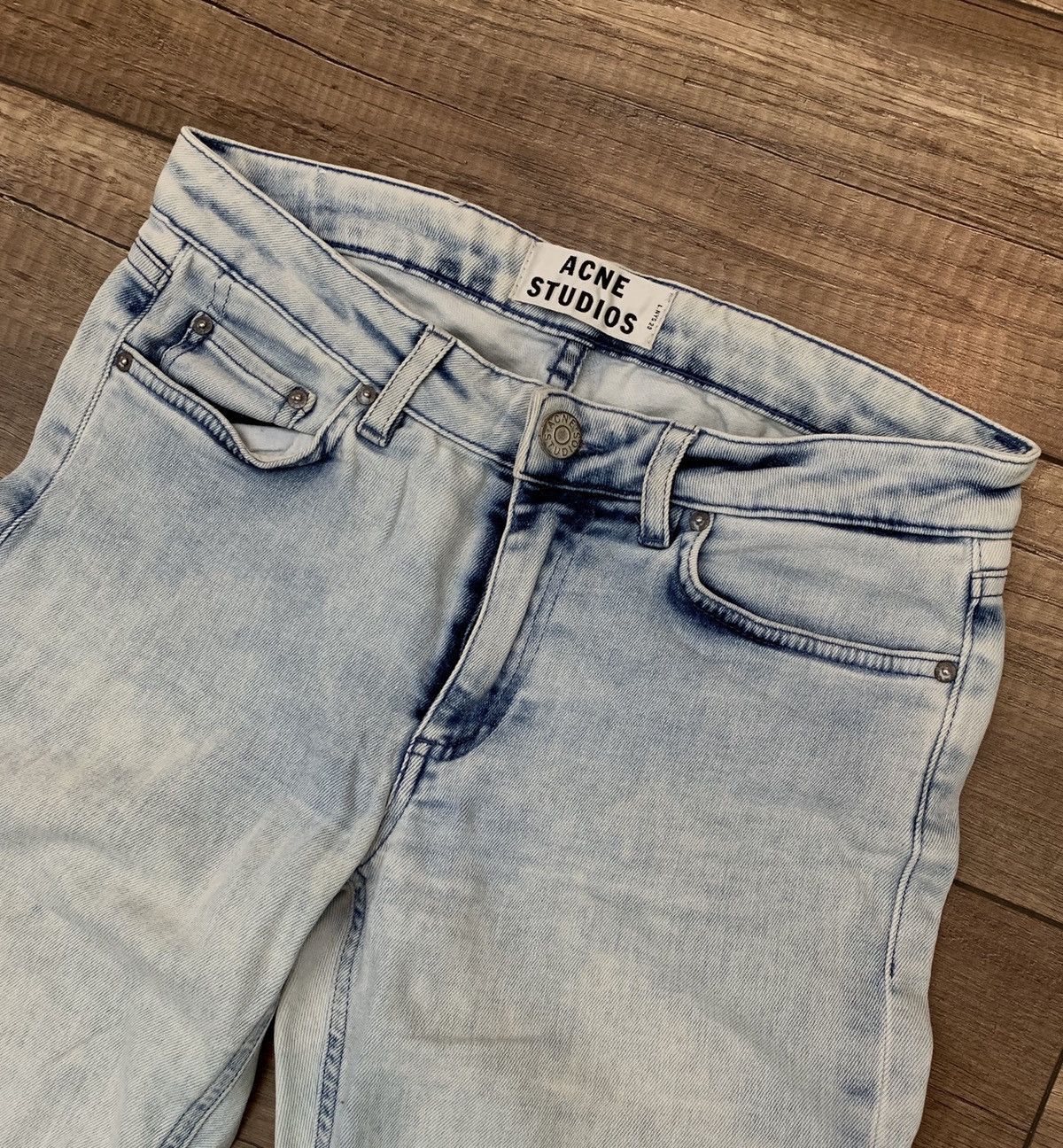 Acne Studios Acne Studios Women's Skin 5 Silver Blue Jeans Denim Pants Size 27" / US 4 / IT 40 - 5 Thumbnail