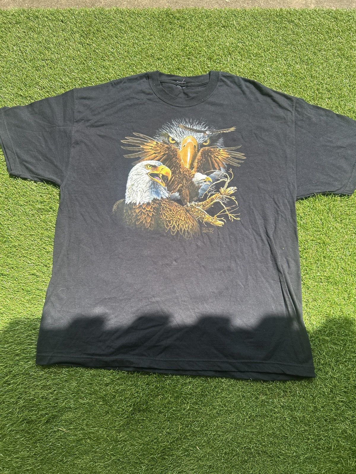 Vintage Vintage 90s Bald Eagle “Find 13 Eagles” T-Shirt Size US XL / EU 56 / 4 - 1 Thumbnail