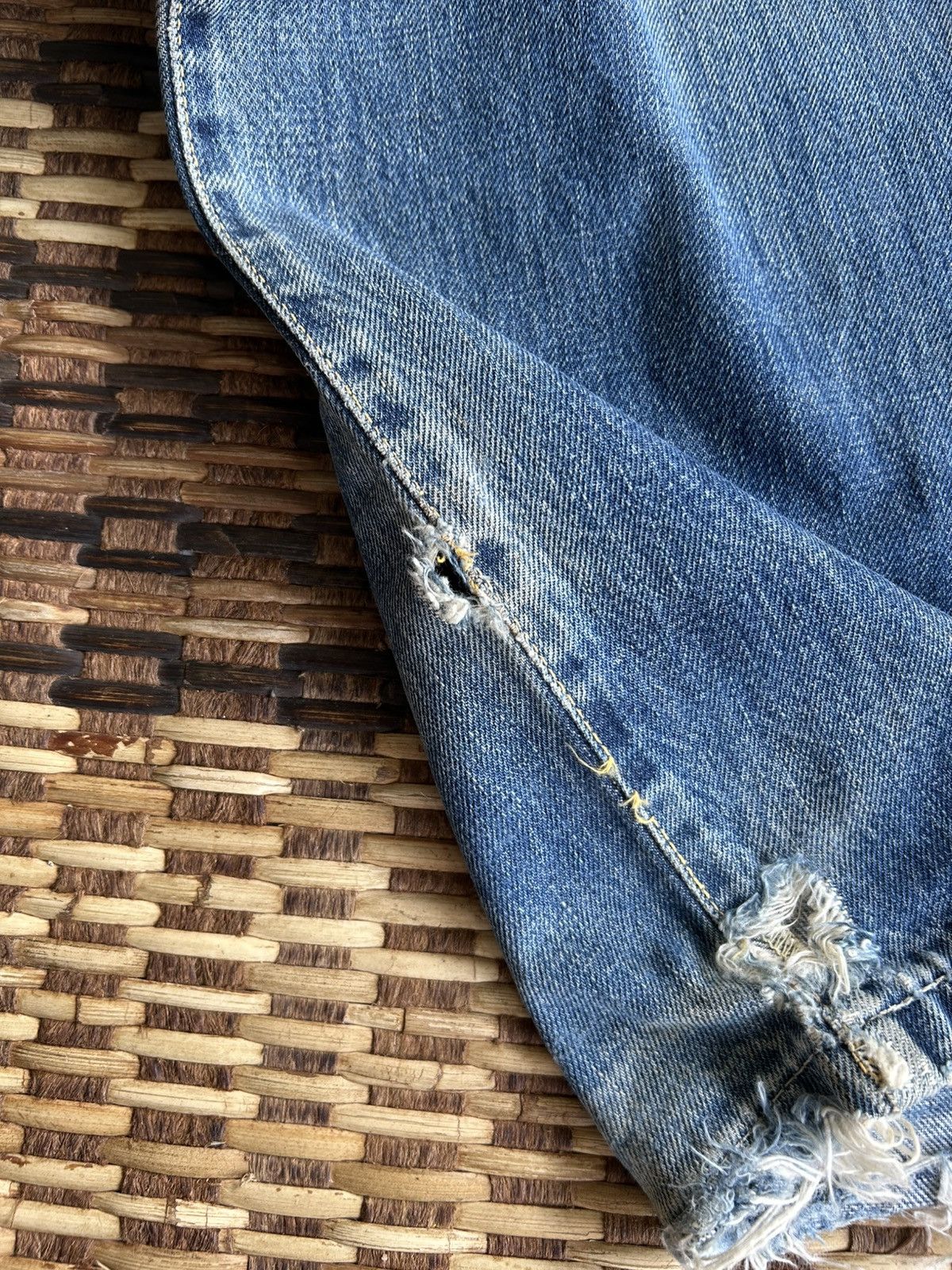 Japanese Brand × Kapital × Vintage Japanese Salvedge Vintage Distressed Denim Jeans Size US 29 - 21 Thumbnail