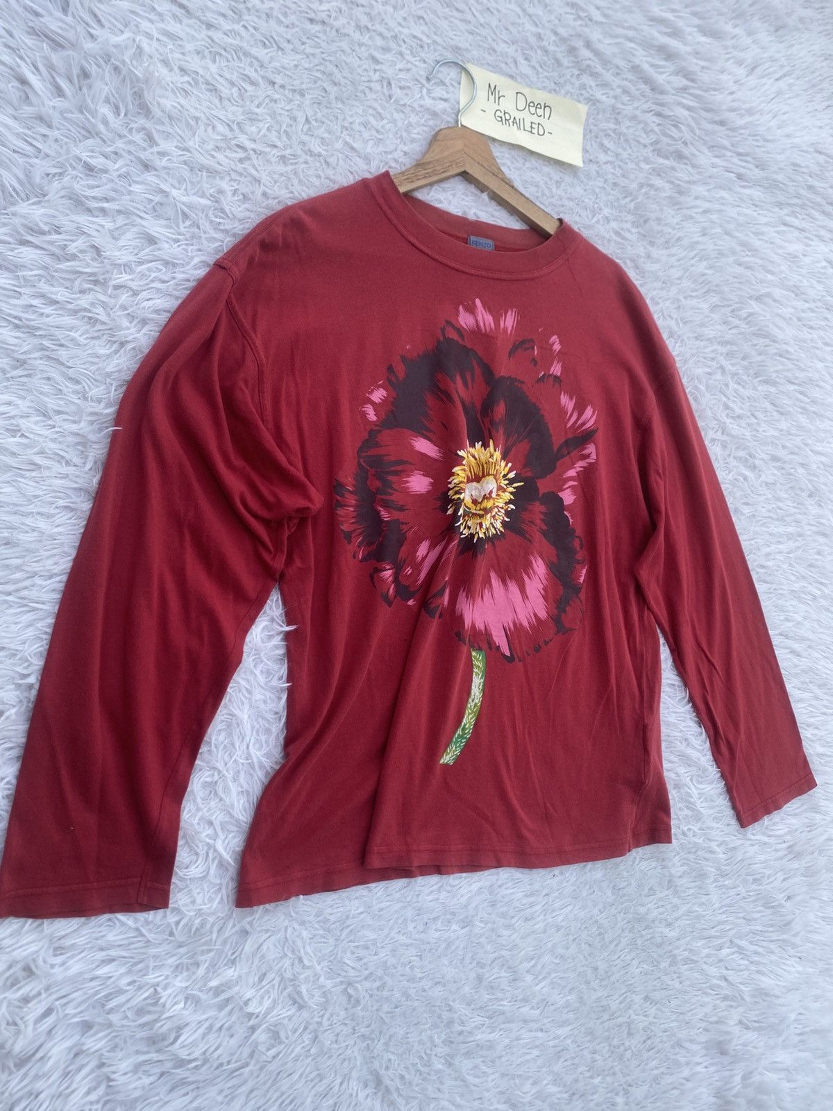 Kenzo Rare Vintage KENZO Floral Print Longsleeve Shirt Size US M / EU 48-50 / 2 - 3 Thumbnail