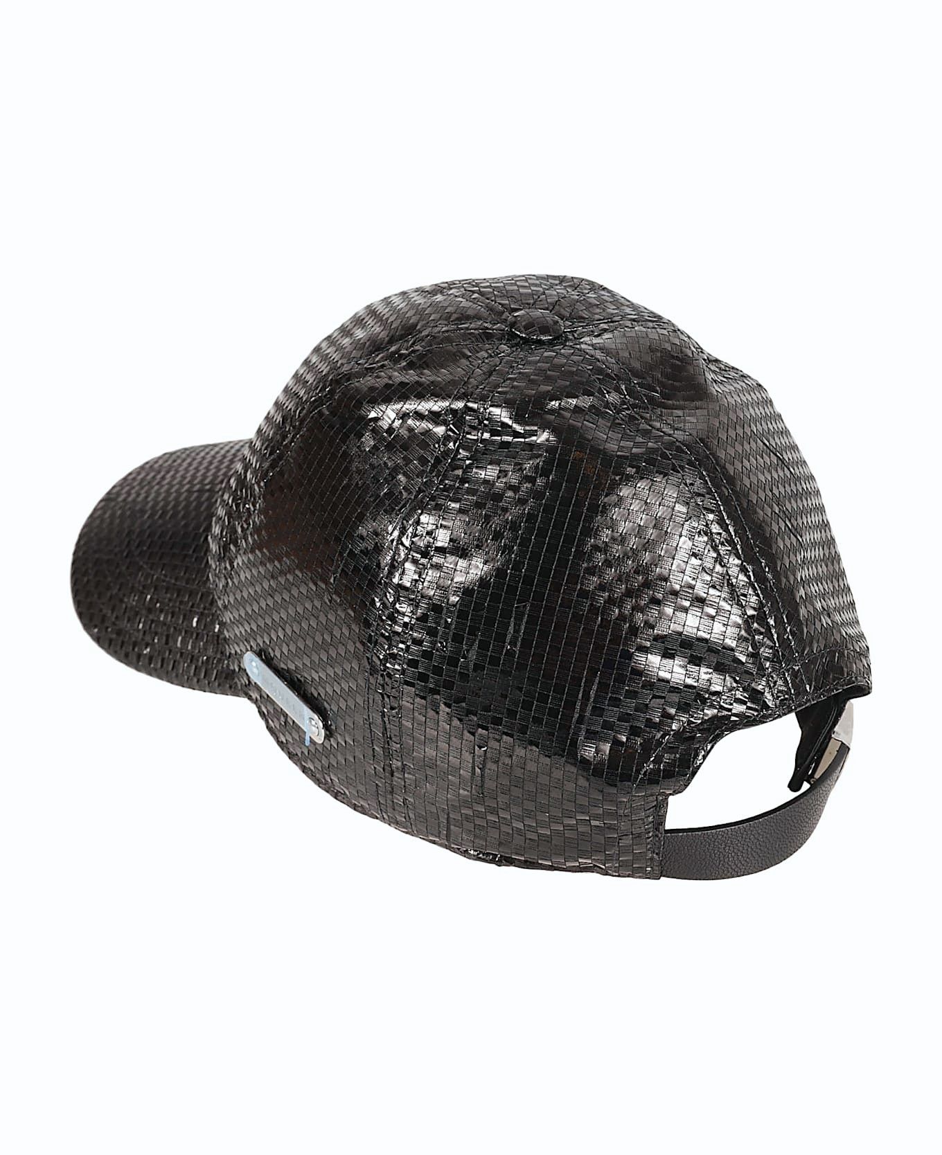 Alexander McQueen ALEXANDER MCQUEEN black Tarpaulin silk baseball cap Medium Size ONE SIZE - 2 Thumbnail