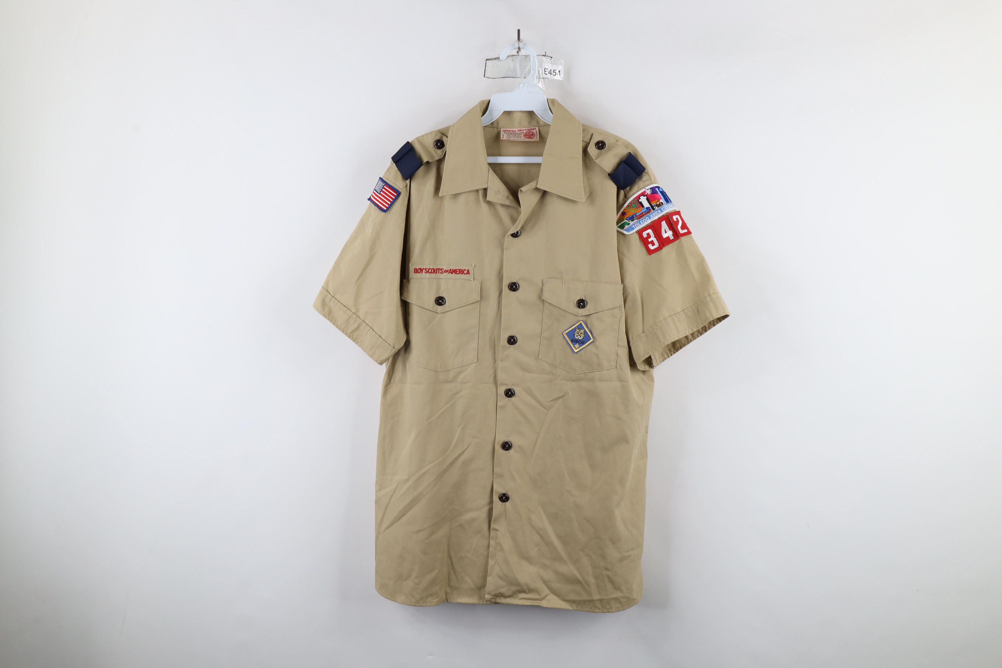Vintage Vintage 70s Boy Scouts of America 342 Uniform Shirt USA Size US L / EU 52-54 / 3 - 1 Thumbnail
