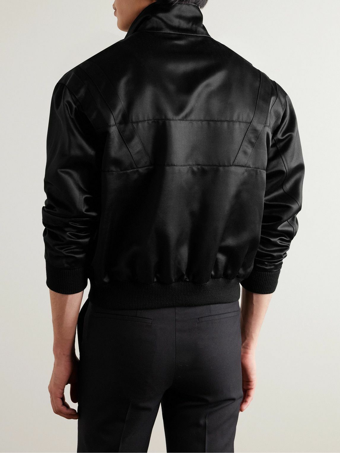 Saint Laurent Paris BLOUSON IN SATIN Size US L / EU 52-54 / 3 - 2 Thumbnail