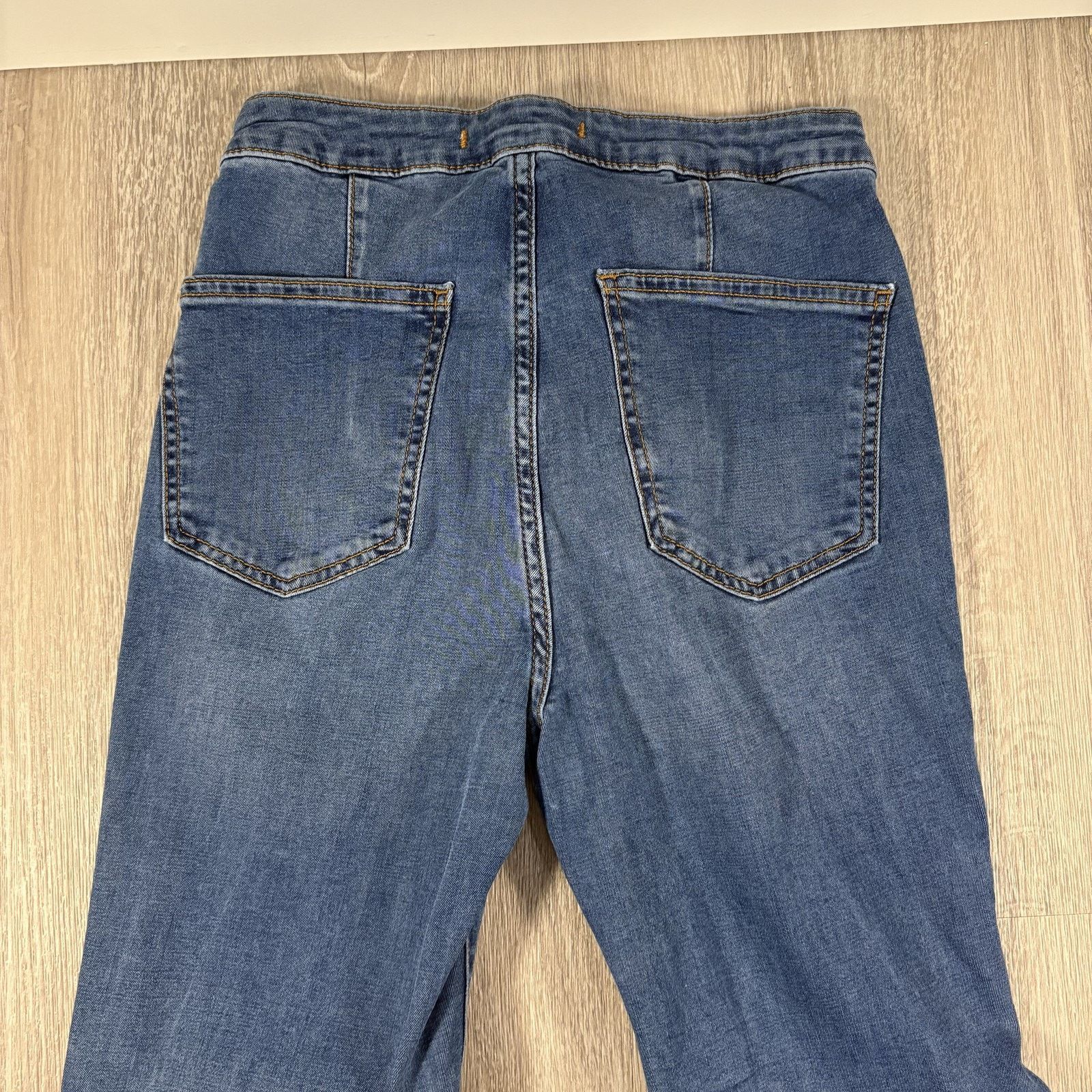 Free People Free People Women's Floa Flare Jeans High Rise Blue Boho 25R Size 25" / US 0 / IT 36 - 8 Thumbnail