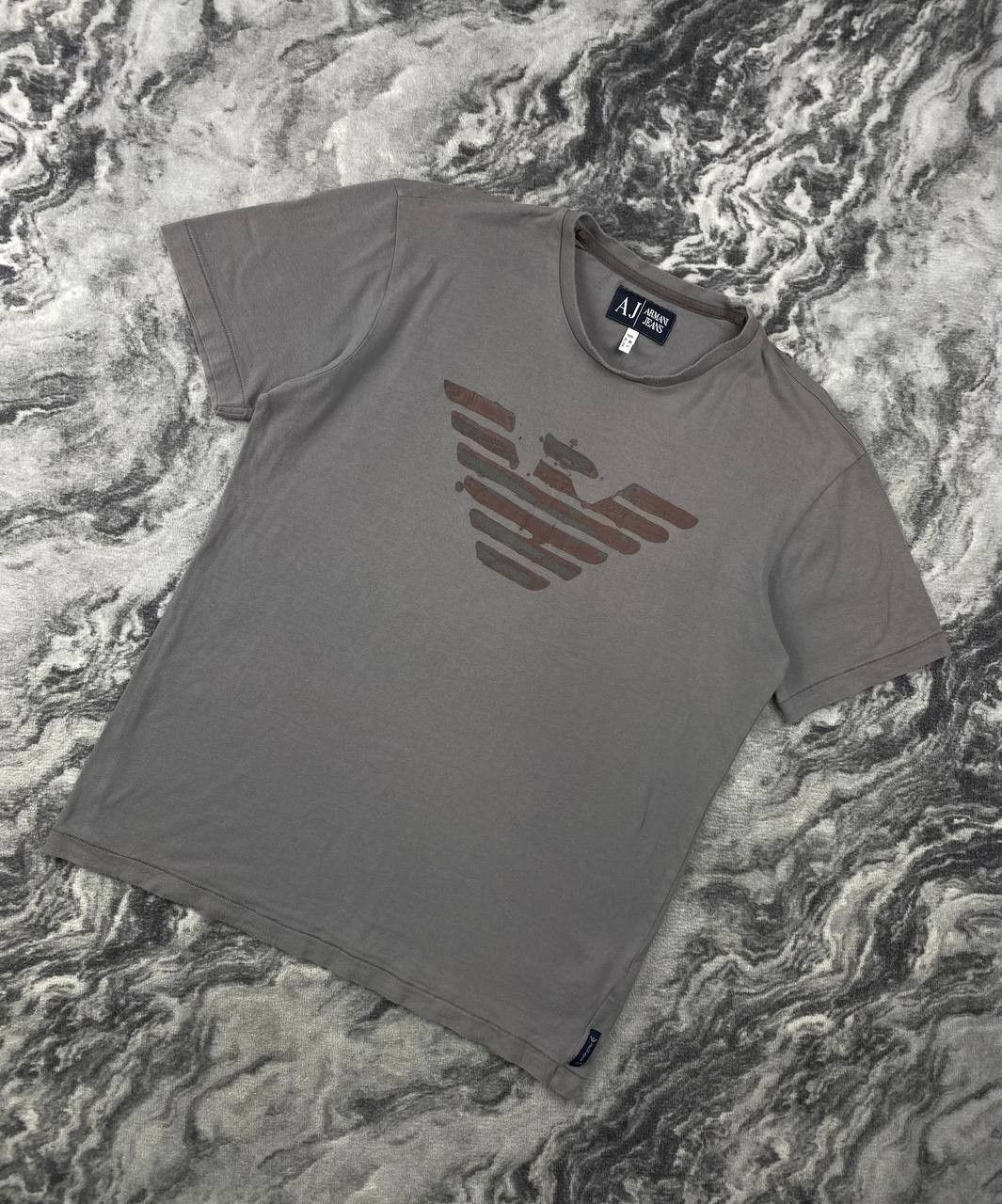 Armani Armani Jeans T Shirt Big Logo Men Size XL Gray Size US XL / EU 56 / 4 - 1 Thumbnail