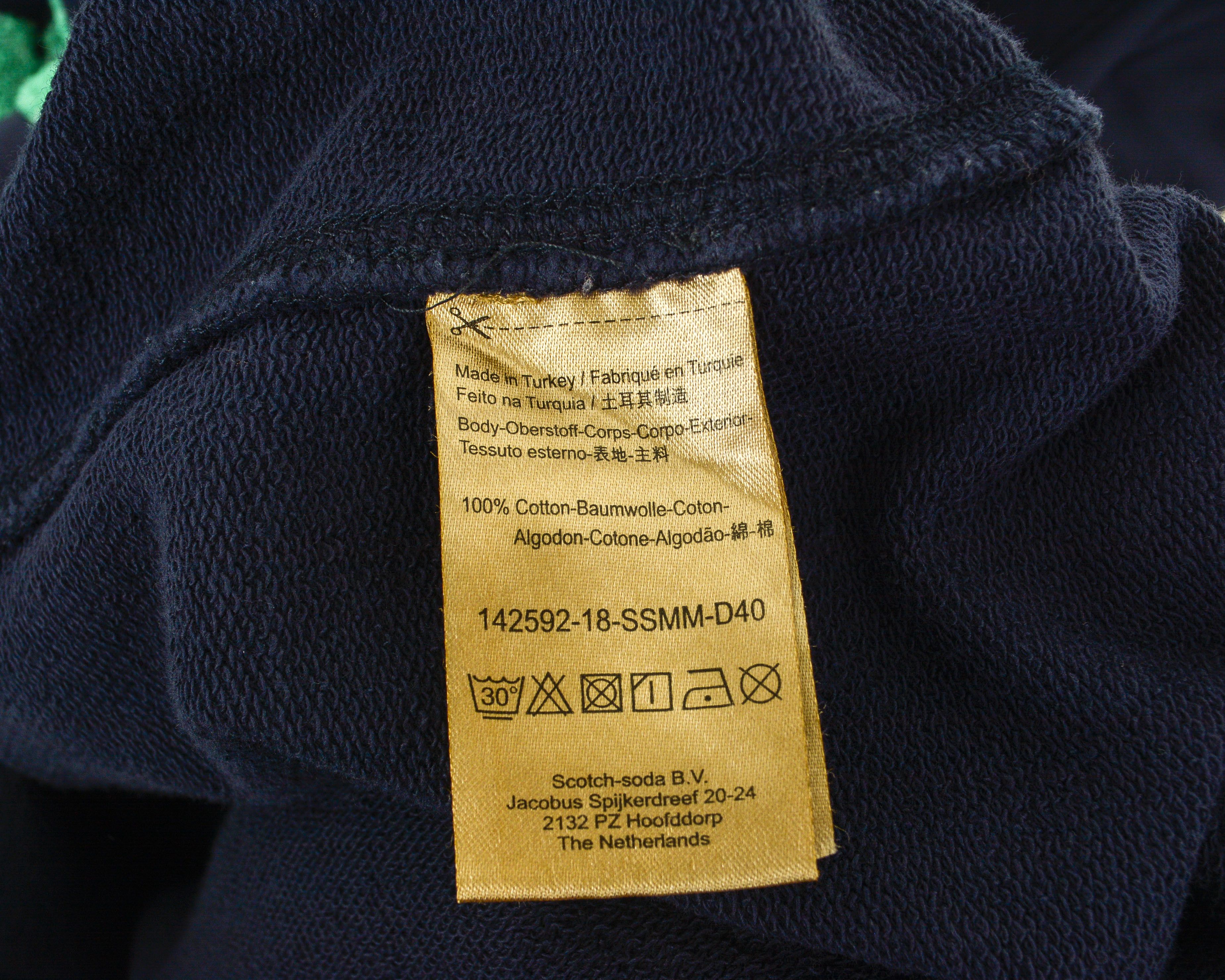 Scotch & Soda XL Men Sweatshirt Sweater Jumper Pullover Cotton Blue Navy Size US XL / EU 56 / 4 - 3 Thumbnail