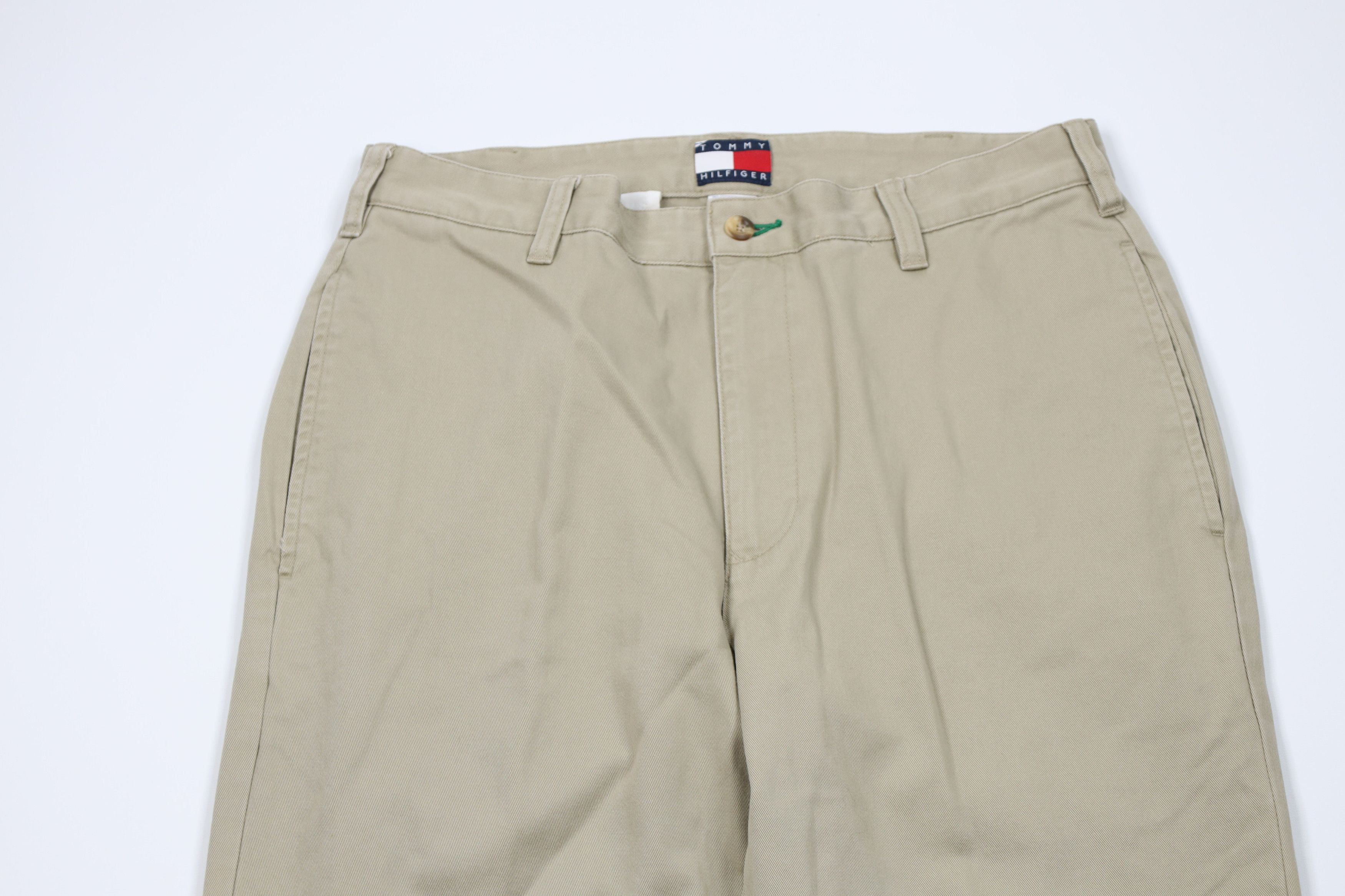 Tommy Hilfiger Vintage 90s Tommy Hilfiger Straight Leg Chino Pants Cotton Size US 31 - 2 Thumbnail