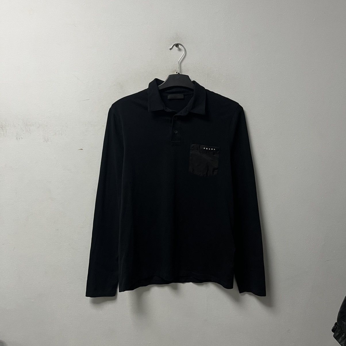 Prada Prada Red Tab Polo Longsleeve Size US M / EU 48-50 / 2 - 1 Thumbnail