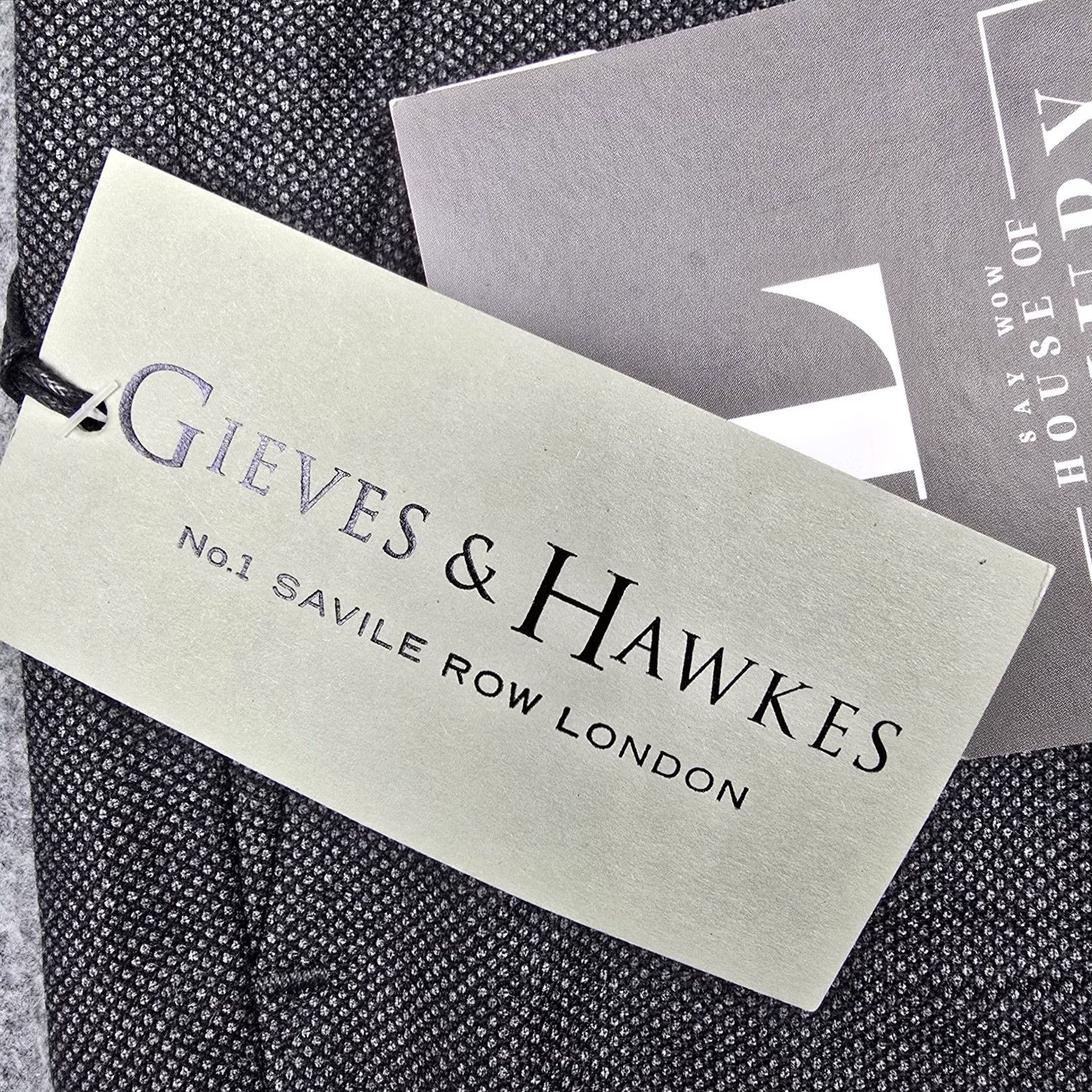 Gieves & Hawkes Gieves & Hawkes Pants Mens 38x34 Gray Birdseye Wool Dress Trousers Lined Office Size US 38 / EU 54 - 3 Thumbnail