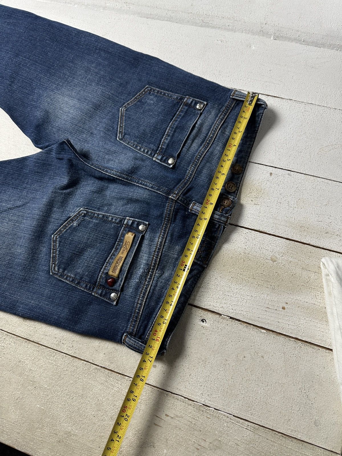 Moschino 🚨 RARE MOSCHINO WITH LOGO WOMEN DENIM JEANS Size 29" - 11 Thumbnail