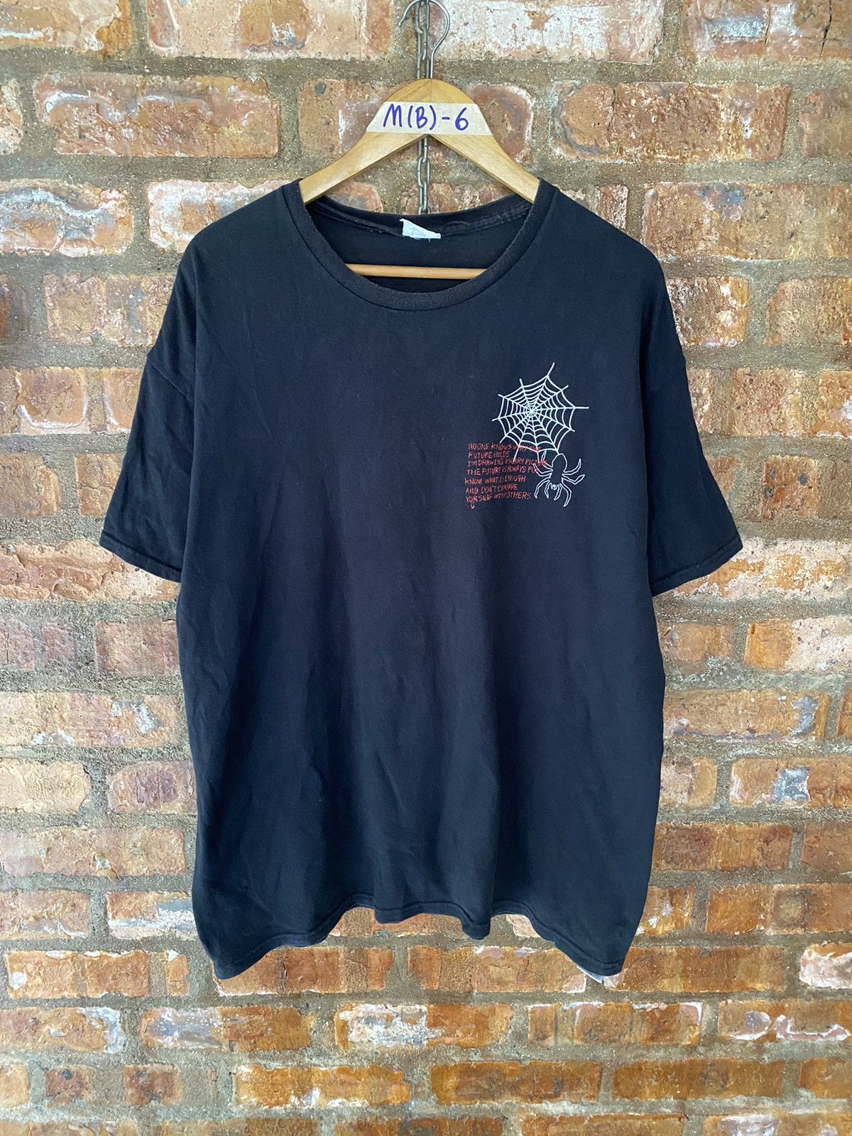 Japanese Brand × Vintage 2000s Spider Web Japan Poem tee Size US L / EU 52-54 / 3 - 5 Thumbnail