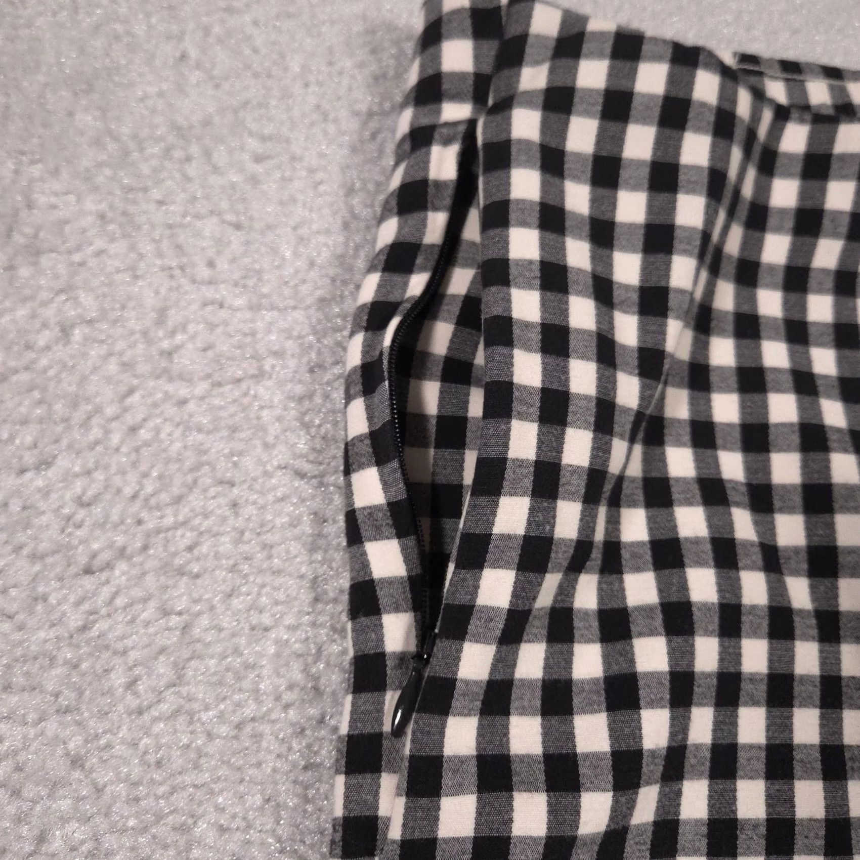 J. Jill J. Jill Essential Cotton Stretch Pants Womens 6 Black Beige Gingham Slim Ankle Dress Pants Zip Zipper 30in 26in Size 28" / US 6 / IT 42 - 4 Thumbnail