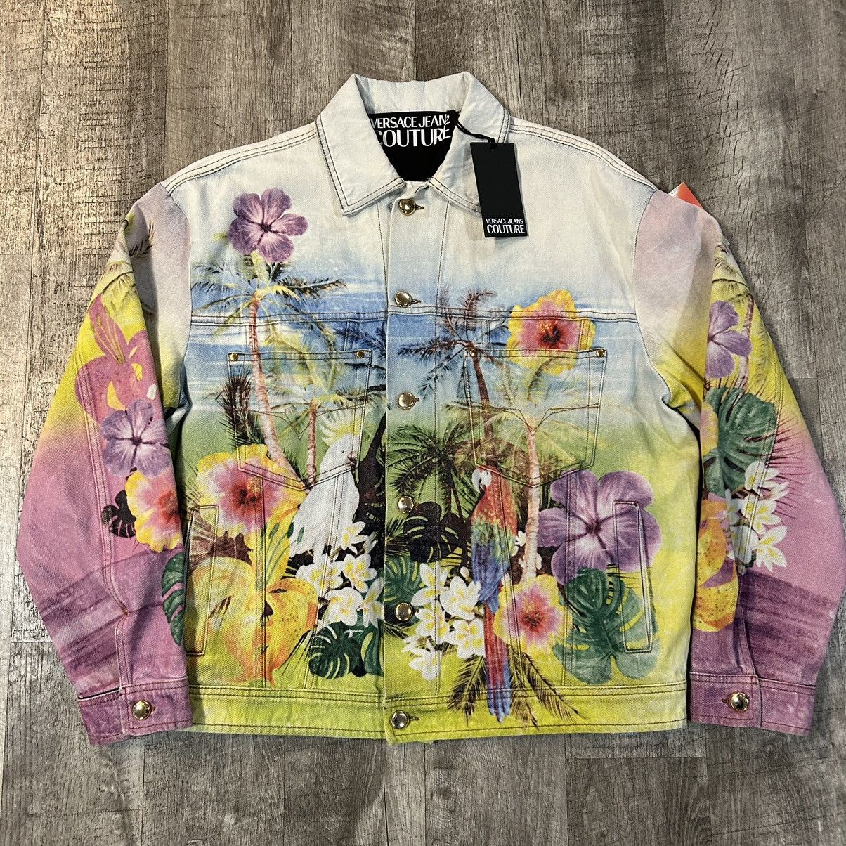 Versace Jeans Couture Birds of Paradise Trucker SZ L Size US L / EU 52-54 / 3 - 1 Thumbnail