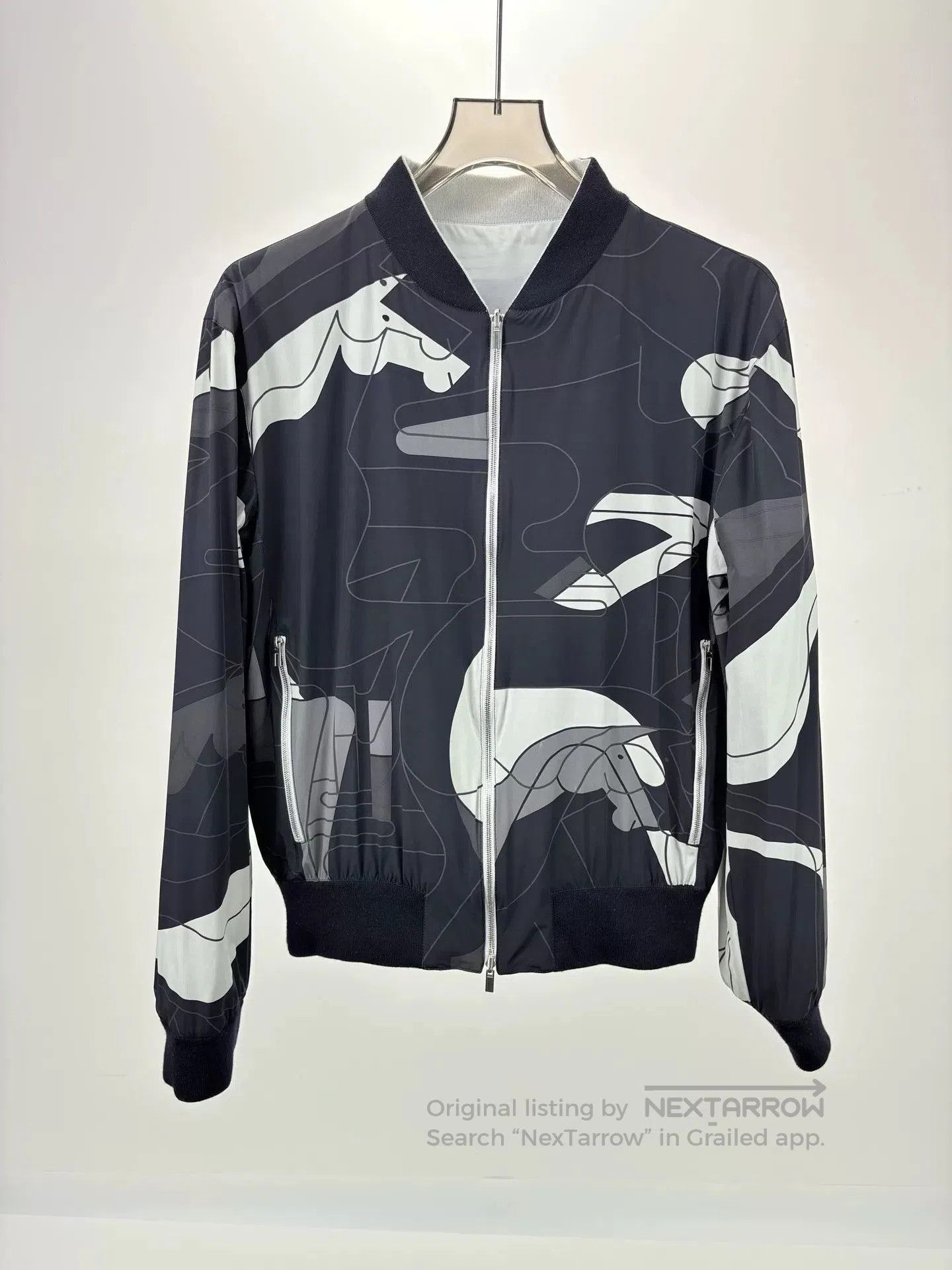 Hermes hermes gray reversible er jacket. Size US L / EU 52-54 / 3 - 3 Thumbnail