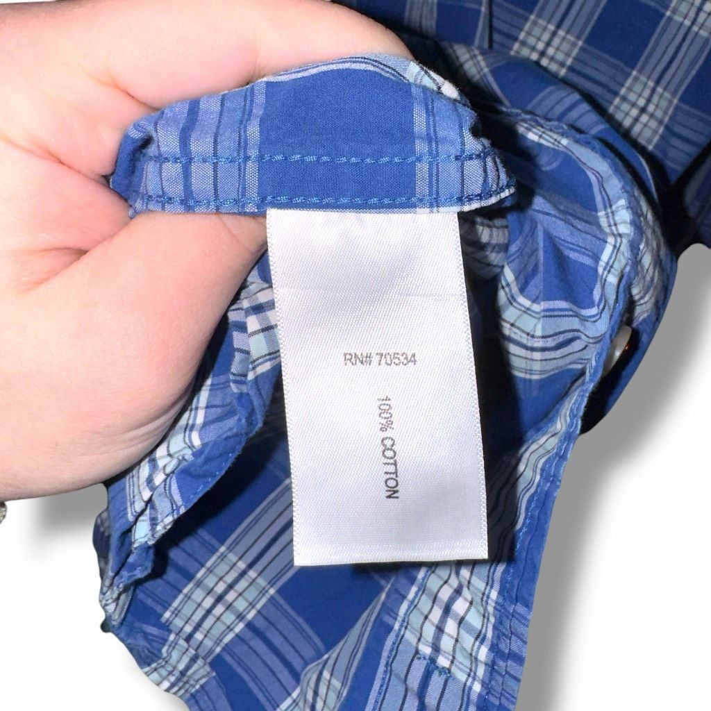 Orvis Orvis Heritage Wash Blue & White Active Fit Button Down Shir Size US L / EU 52-54 / 3 - 7 Thumbnail