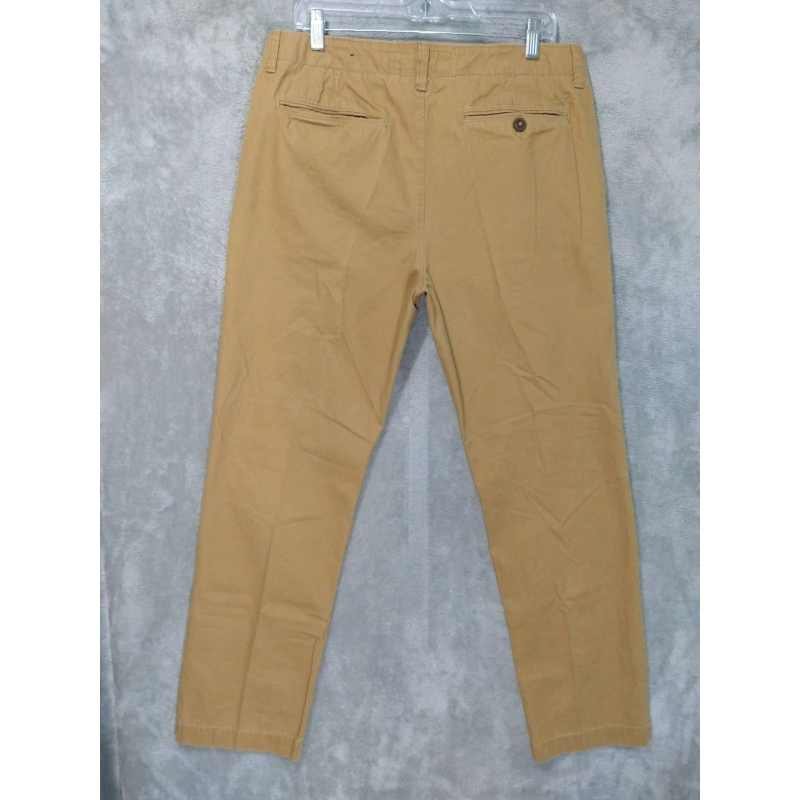 American Eagle Outfitters American Eagle Pants Mens 32x32 Beige Chino Flat Front Mid Rise Straight Original Size US 32 / EU 48 - 2 Thumbnail
