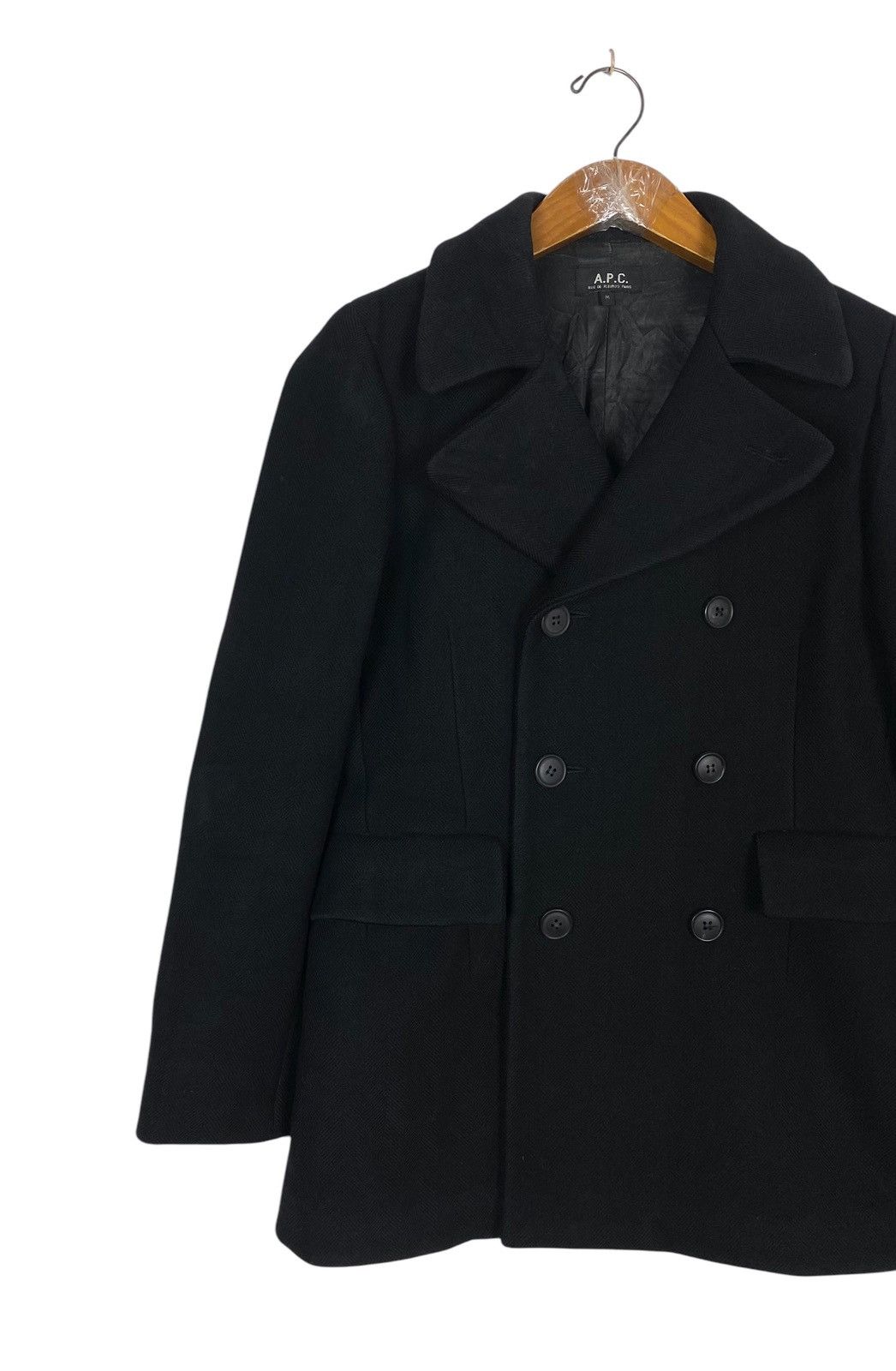 90s A.P.C pea coat 極美品 A.P.C. Rare‼️ Vintage A.P.C Wool Pea Coat Made in France