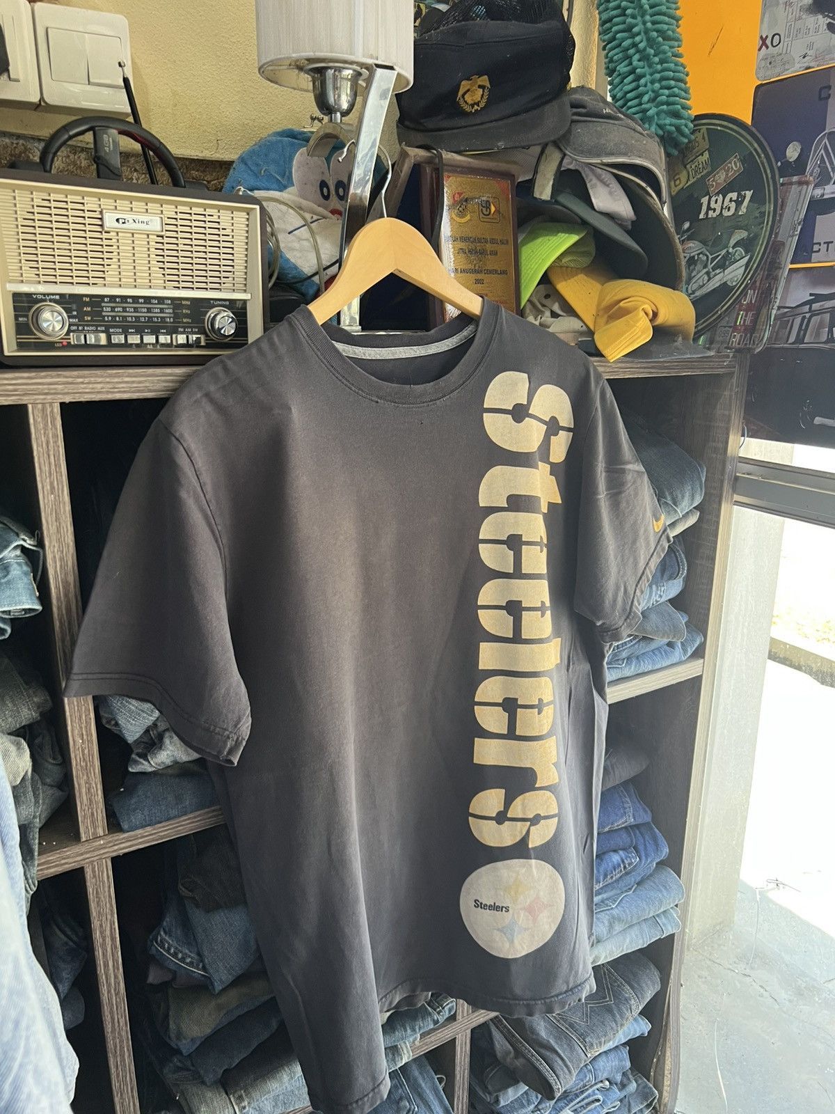 NFL 🔥Sun Faded Nike NFL Steelers Tee Size US M / EU 48-50 / 2 - 4 Thumbnail