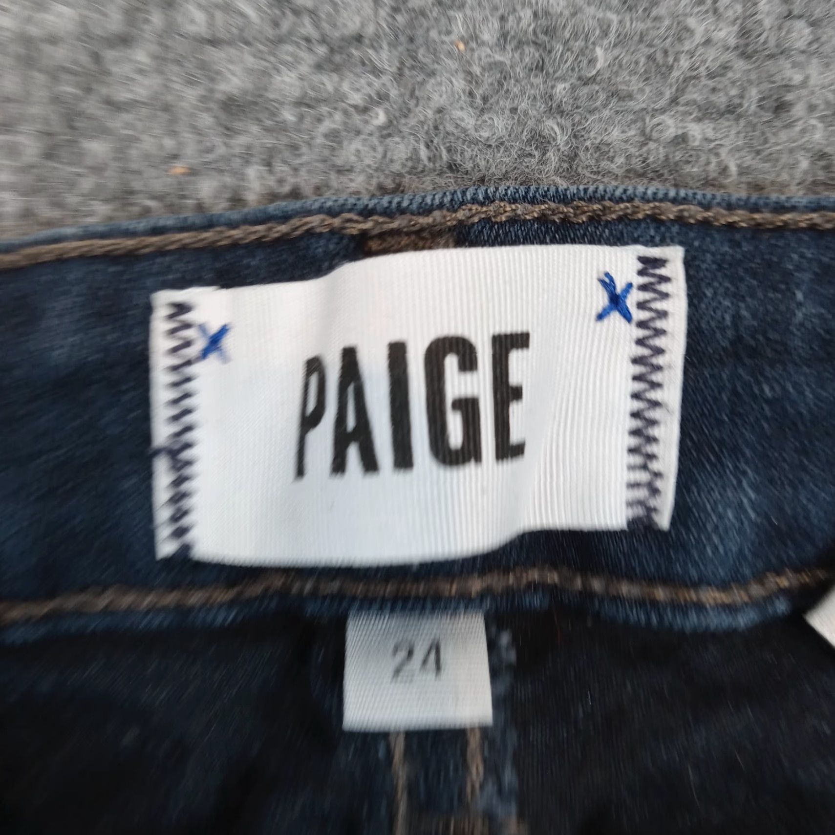 Paige Paige Womens Blue Denim Skinny Jeans Size 24 Low Rise Stretch Size 42" / US 20 - 7 Thumbnail