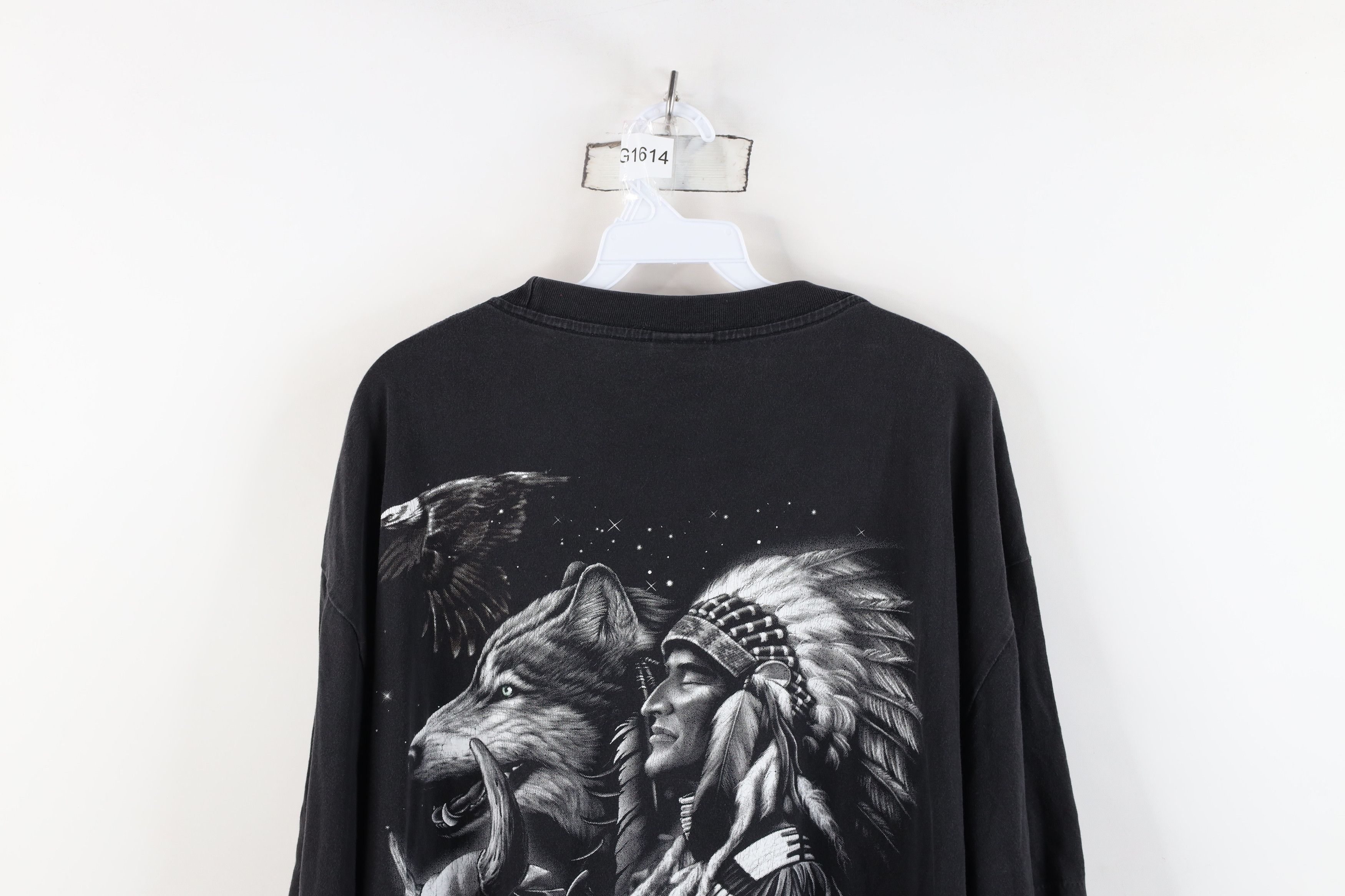 Vintage Vintage 90s Streetwear Wolf Eagle All Over Print T-Shirt Size US XXL / EU 58 / 5 - 12 Thumbnail