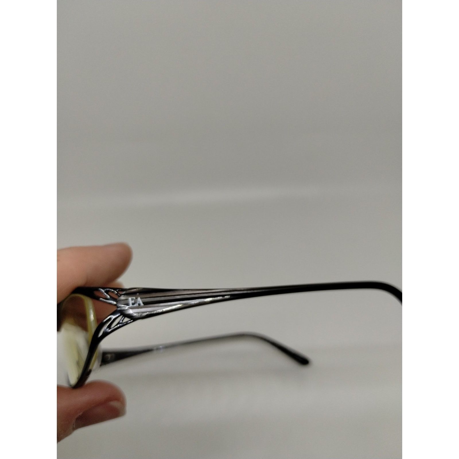 Vintage Elizabeth Arden Women Eyeglass Frames EAPT-59-2 Black Metal Size ONE SIZE - 6 Thumbnail