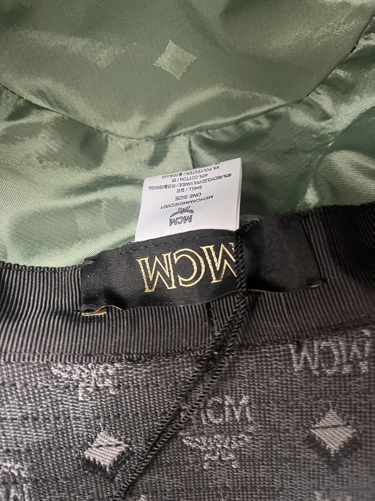 Burberry MCM Monogram-Embroidered Ribbed Bucket Size ONE SIZE - 5 Thumbnail